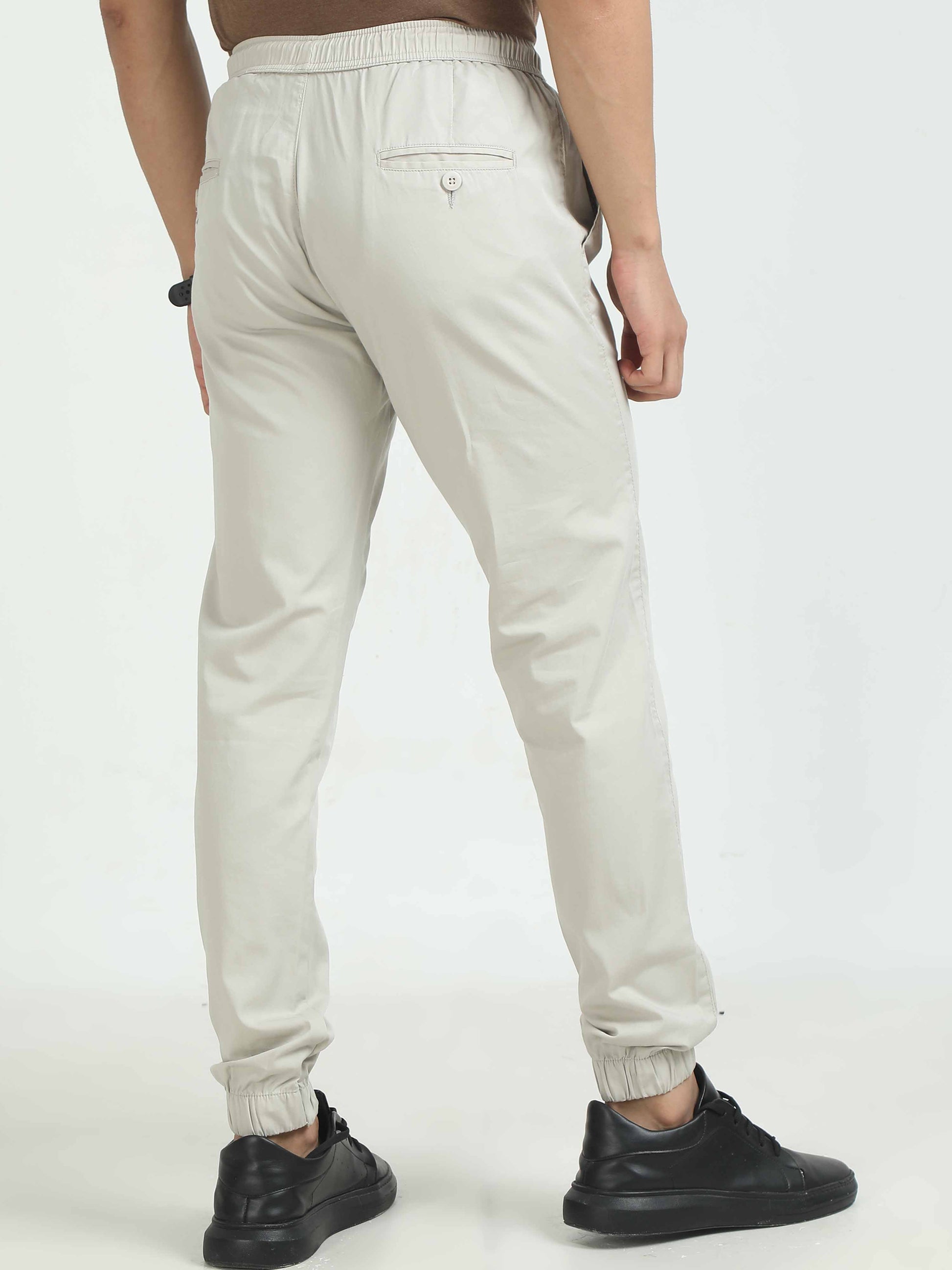 Cream Joggers Pants For Men