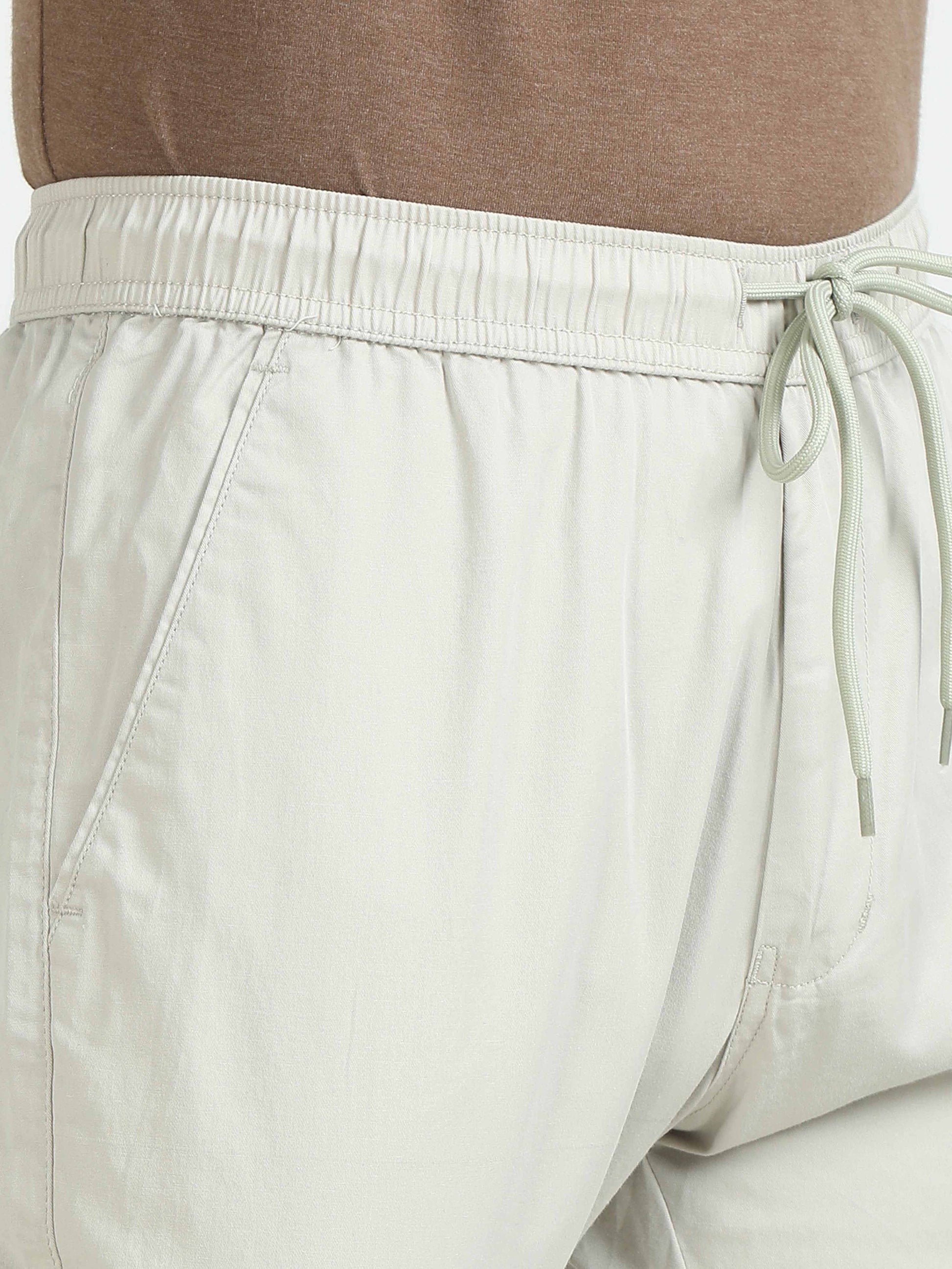 Cream Joggers Pants For Men