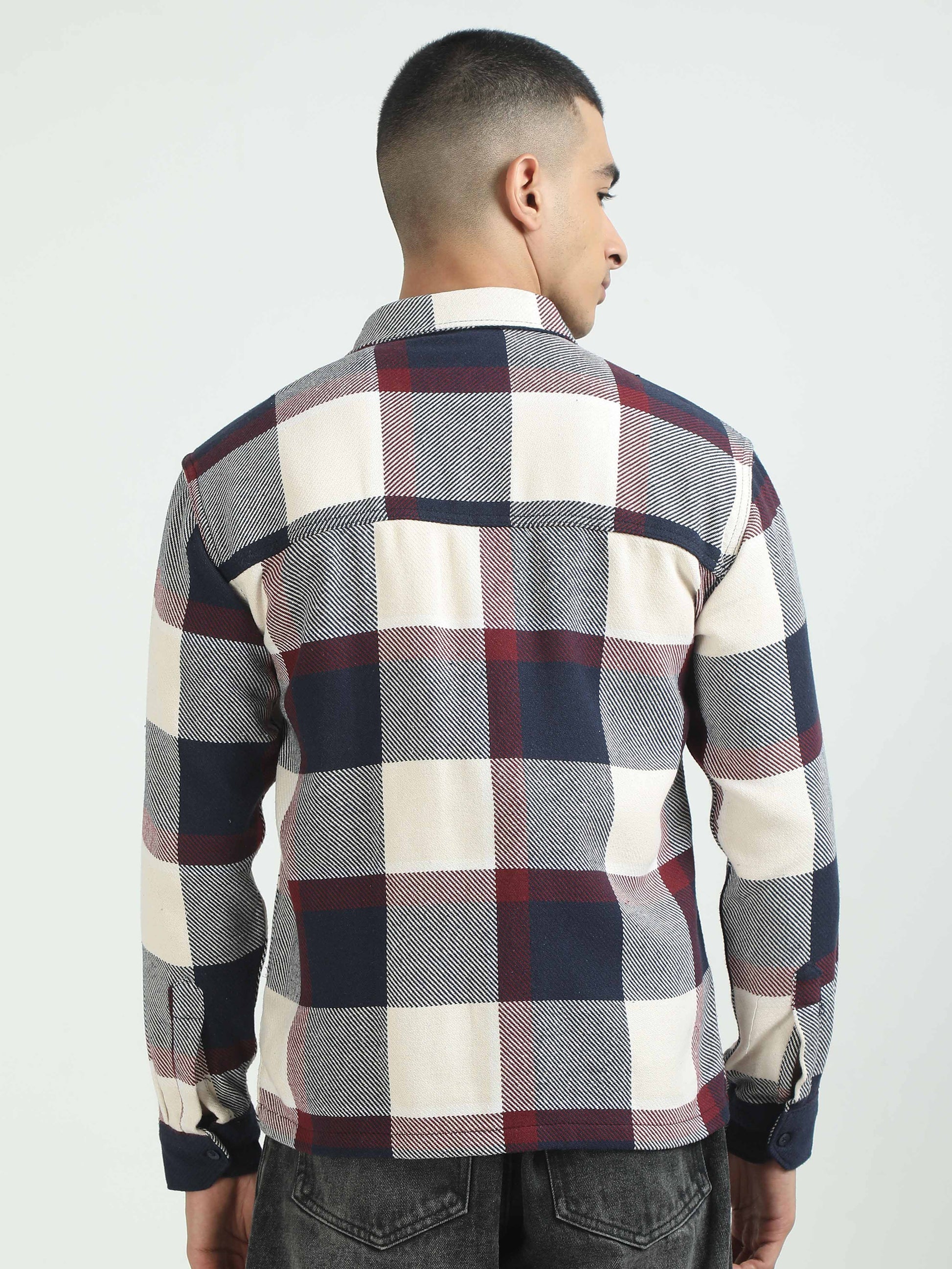 Maroon Flannel Shirt for Mens