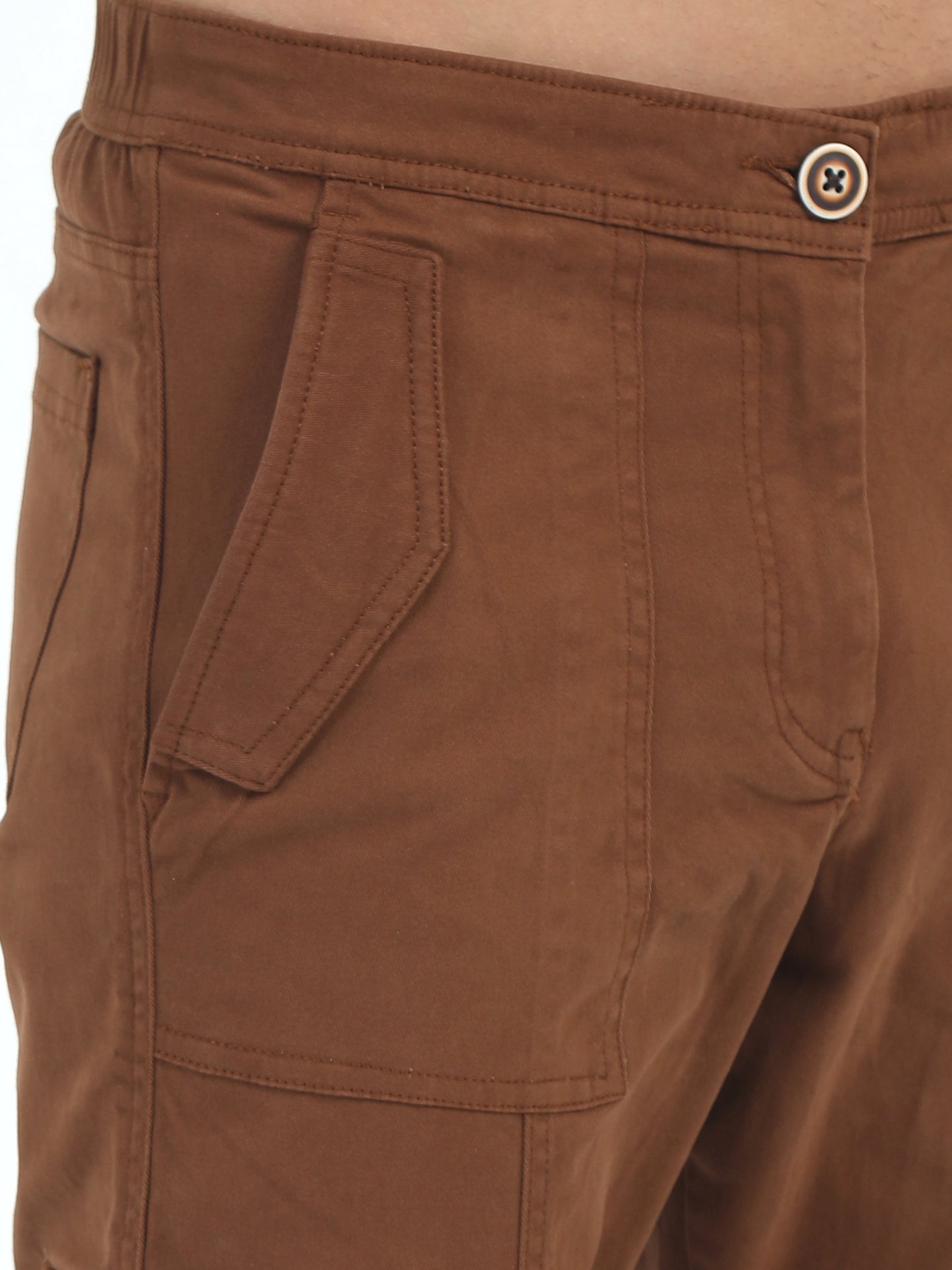 Classic Bolsillo Rust Cargo Pants for Men