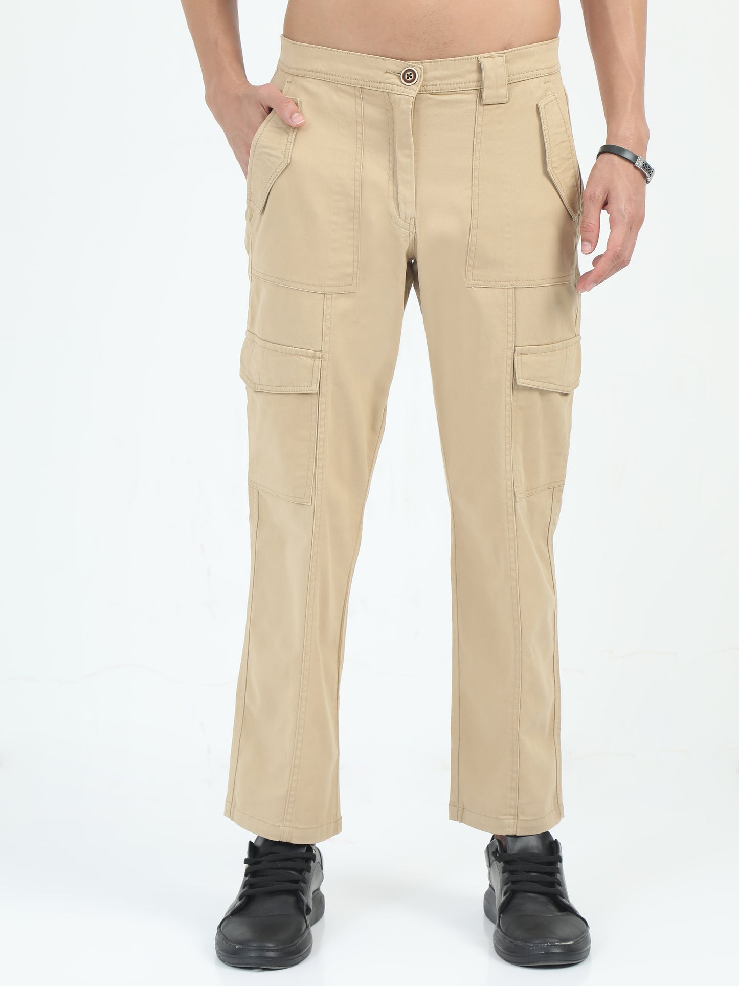 Classic Bolsillo Khaki Cargo Pants Mens