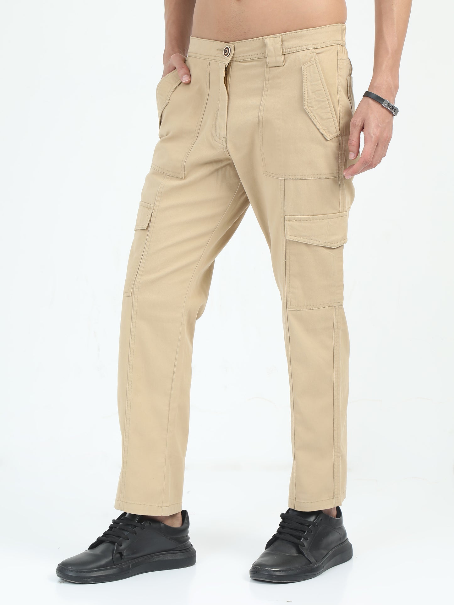 Classic Bolsillo Khaki Cargo Pants Mens