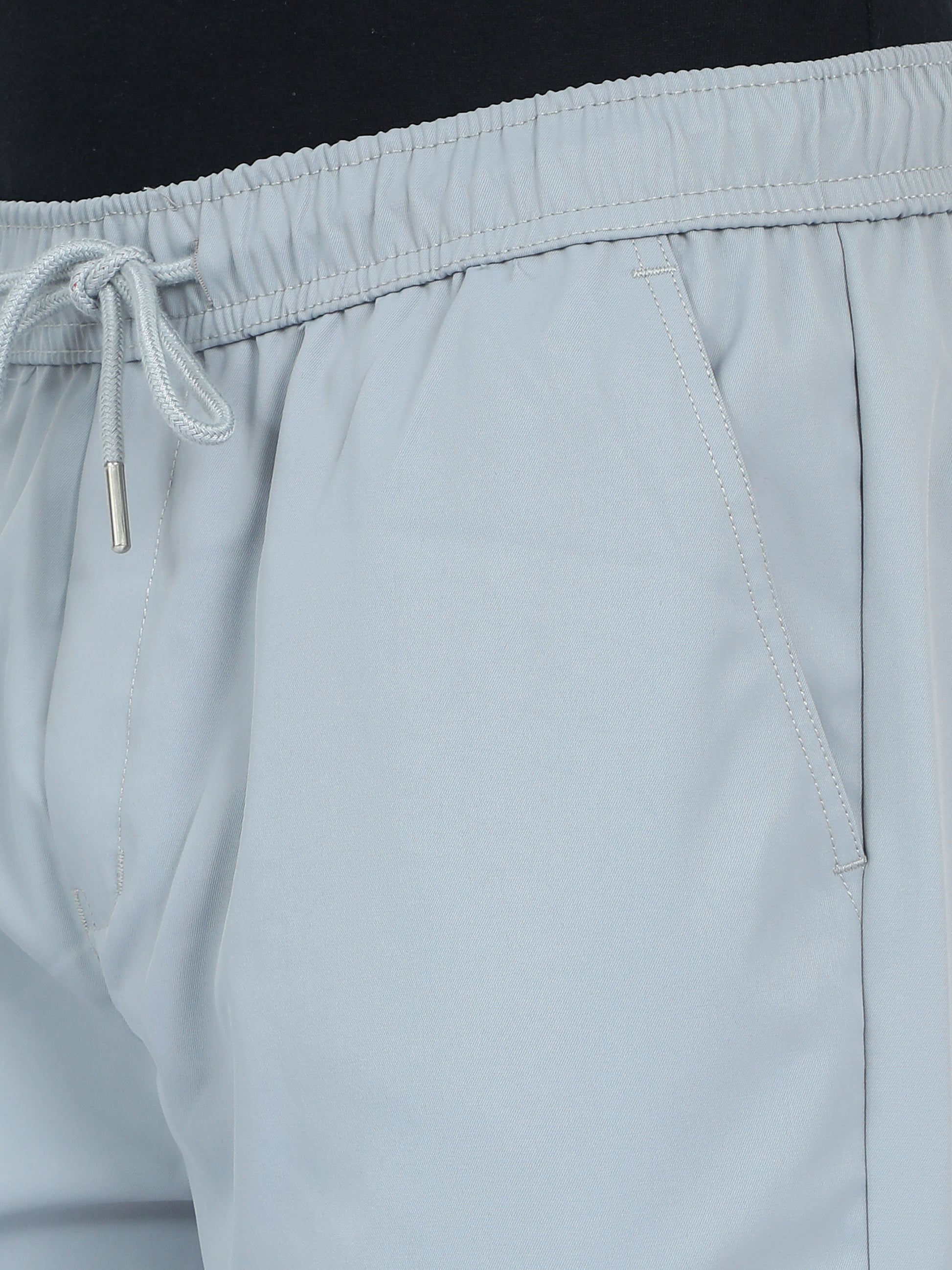 Light Grey Street Cargo Jogger Pants For Men