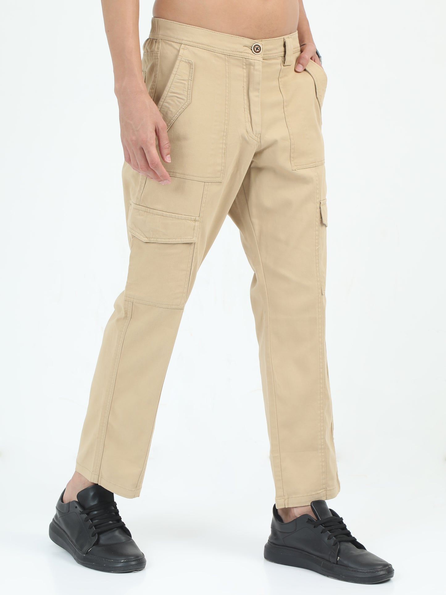 Classic Bolsillo Khaki Cargo Pants Mens