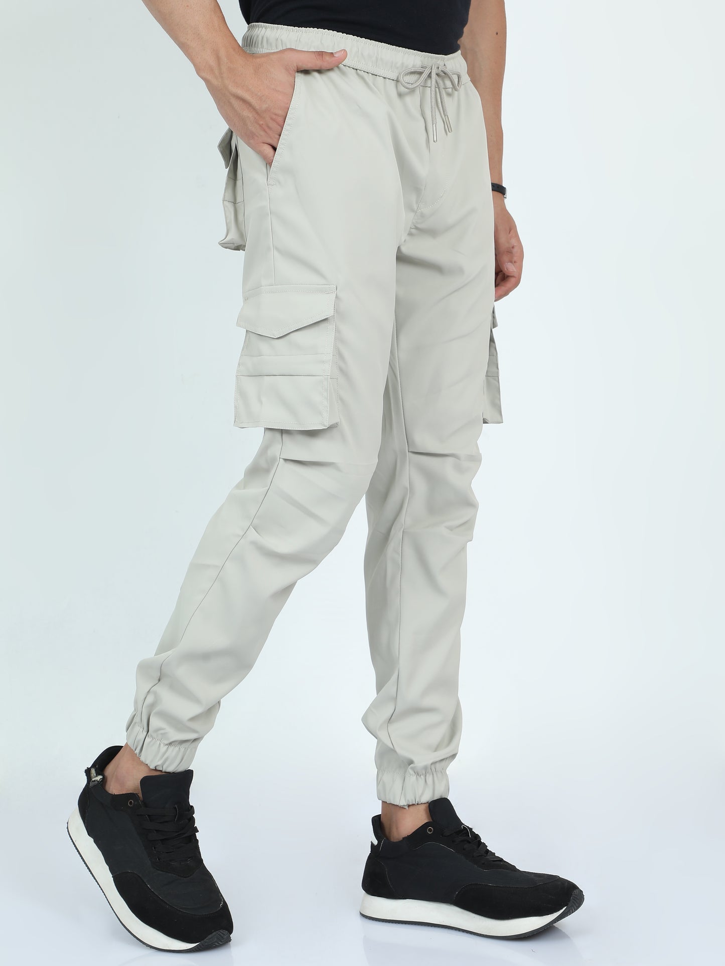 Cream Street Cargo Joggers For Mens