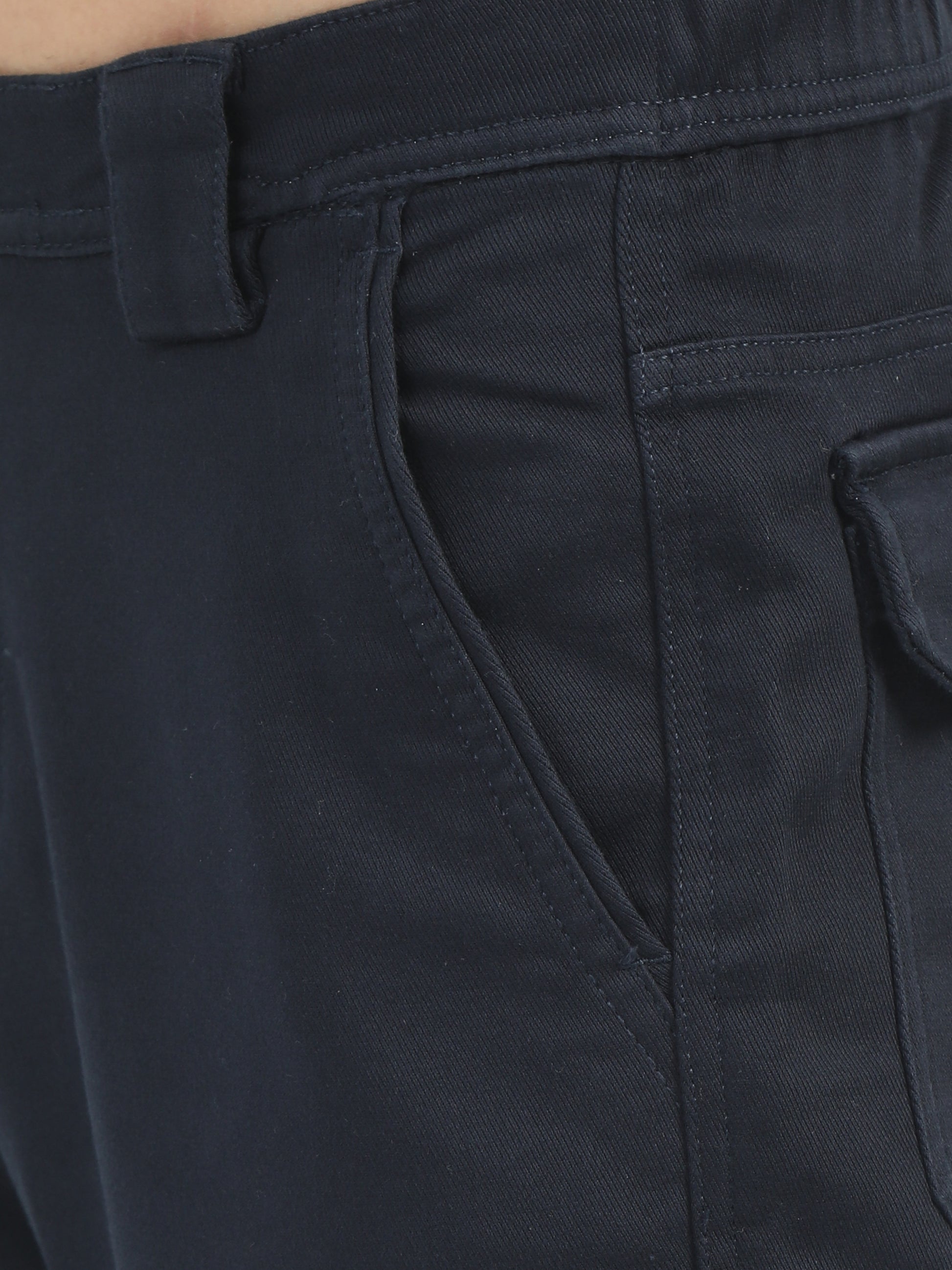 Classic La Belle Navy Cargo Pants for Men