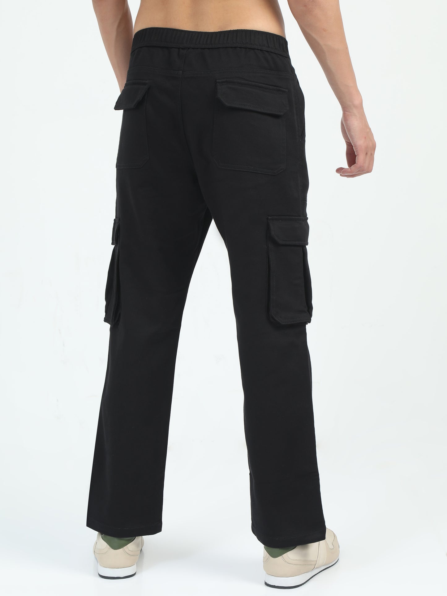 Classic La Belle Black Cargo Pants for Men