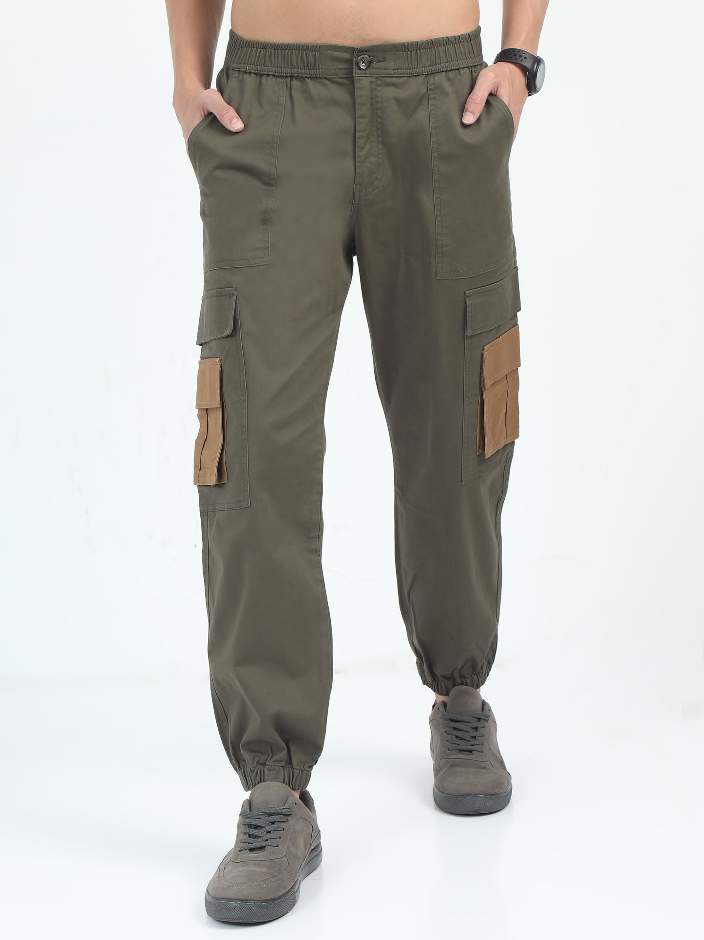 Classic Olive Jogger Pants Mens