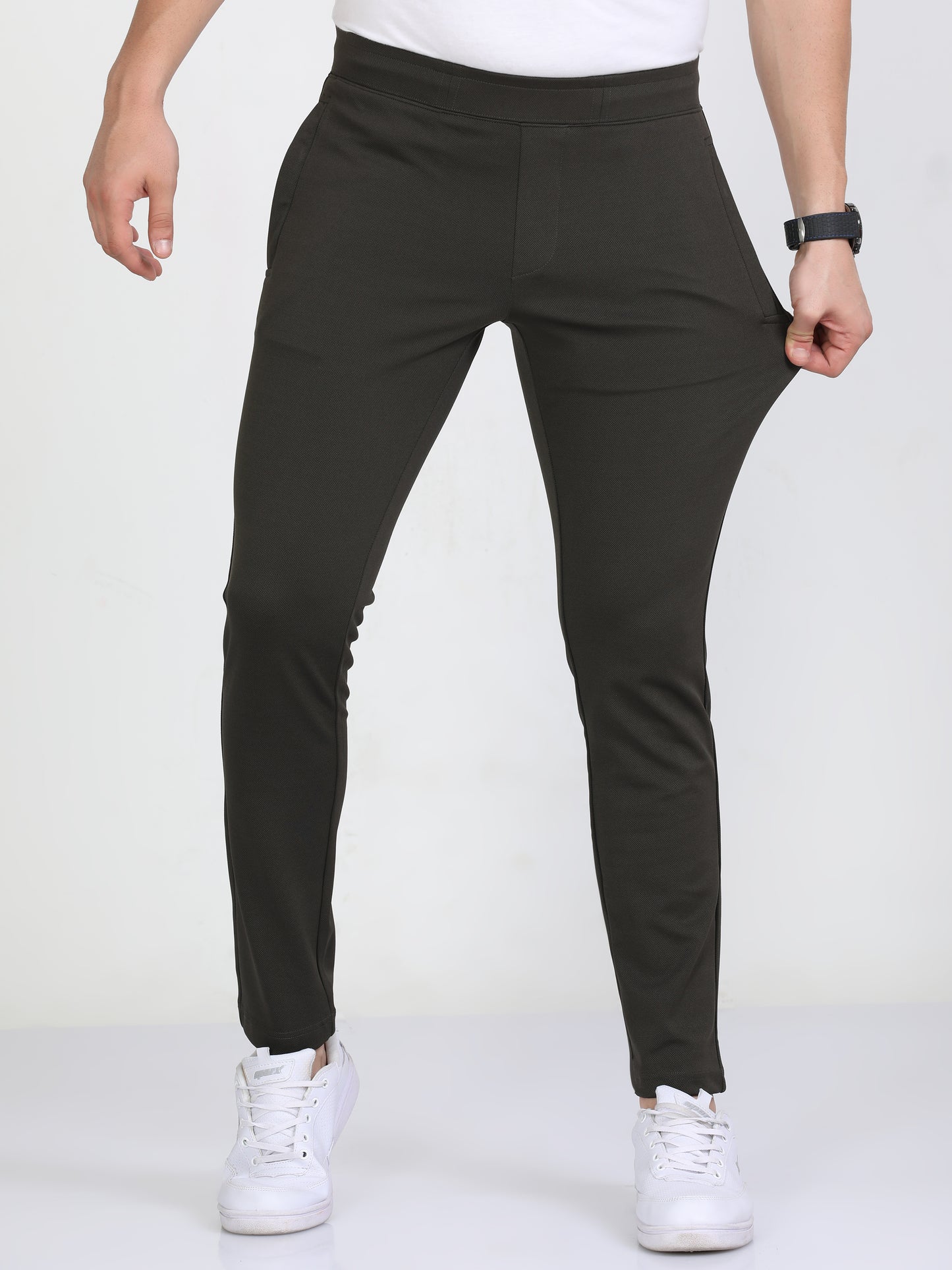 Slate Stretchy Jogger Pants For Mens