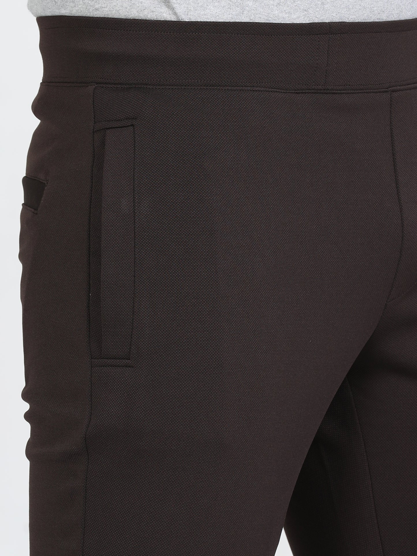 Brown Stretchy Peanut Jogger for Men