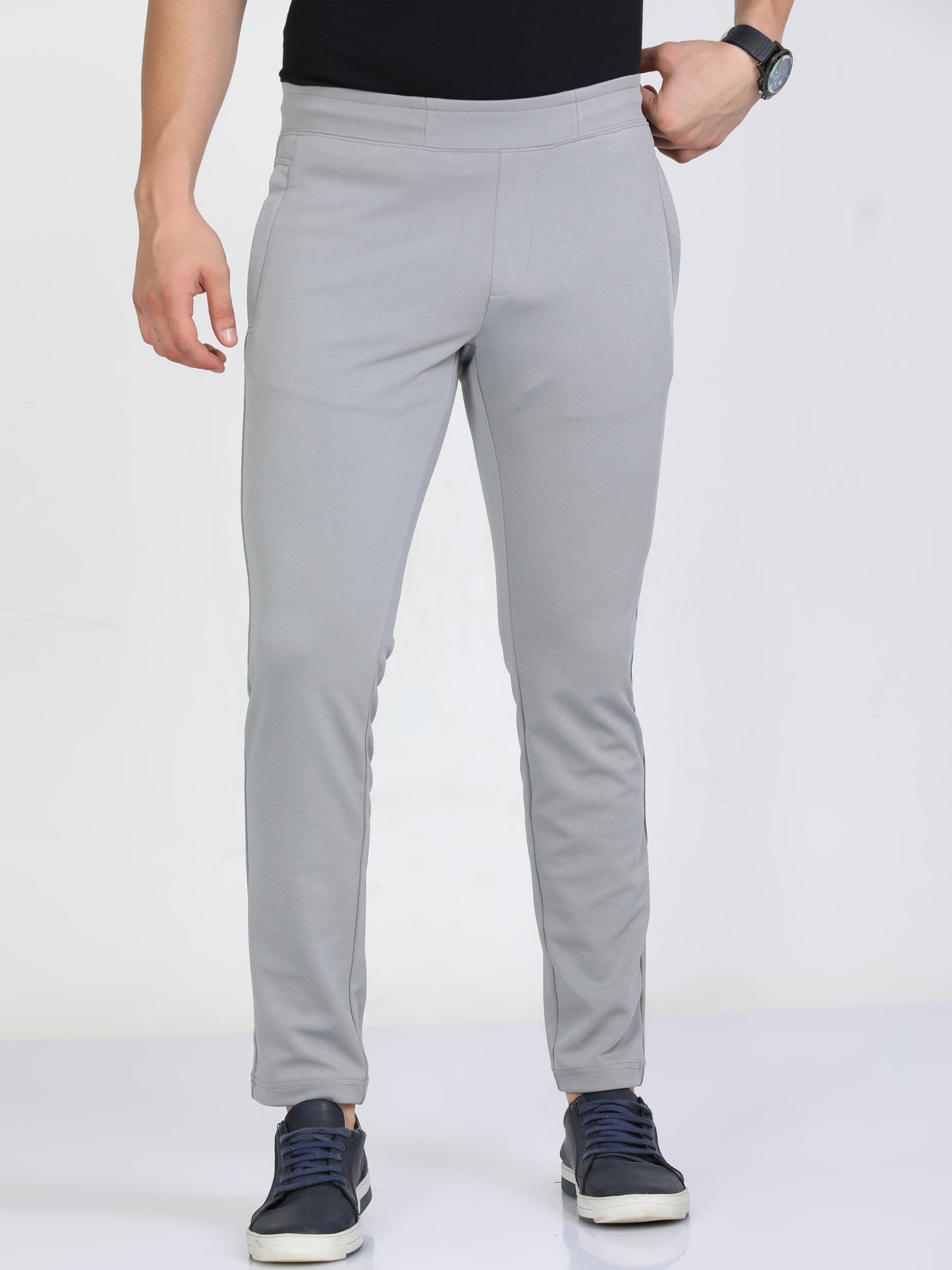 Steel Stretchy Peanut Joggers For Men