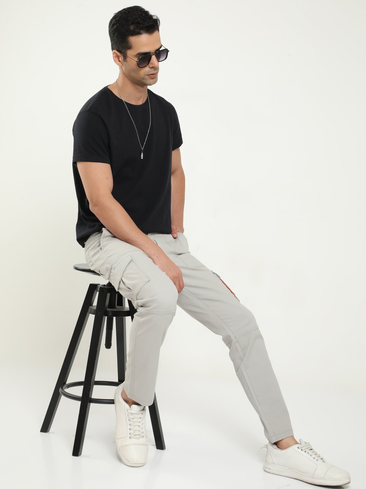 Men Classic Cargo Pant- Stone