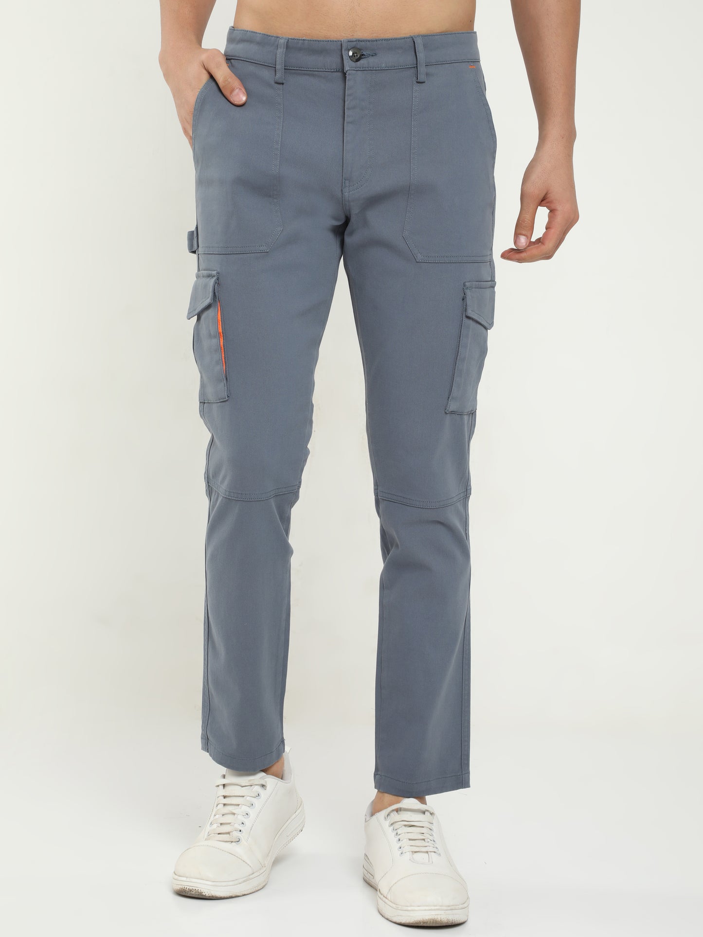 Men Classic Cargo Pant- Smoke