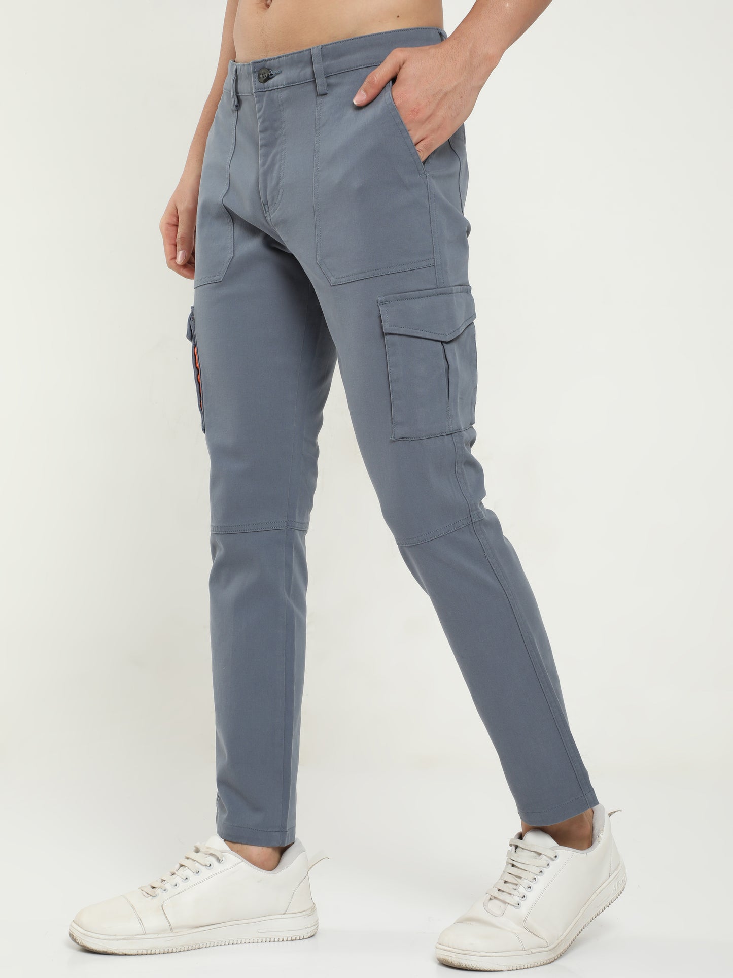 Men Classic Cargo Pant- Smoke