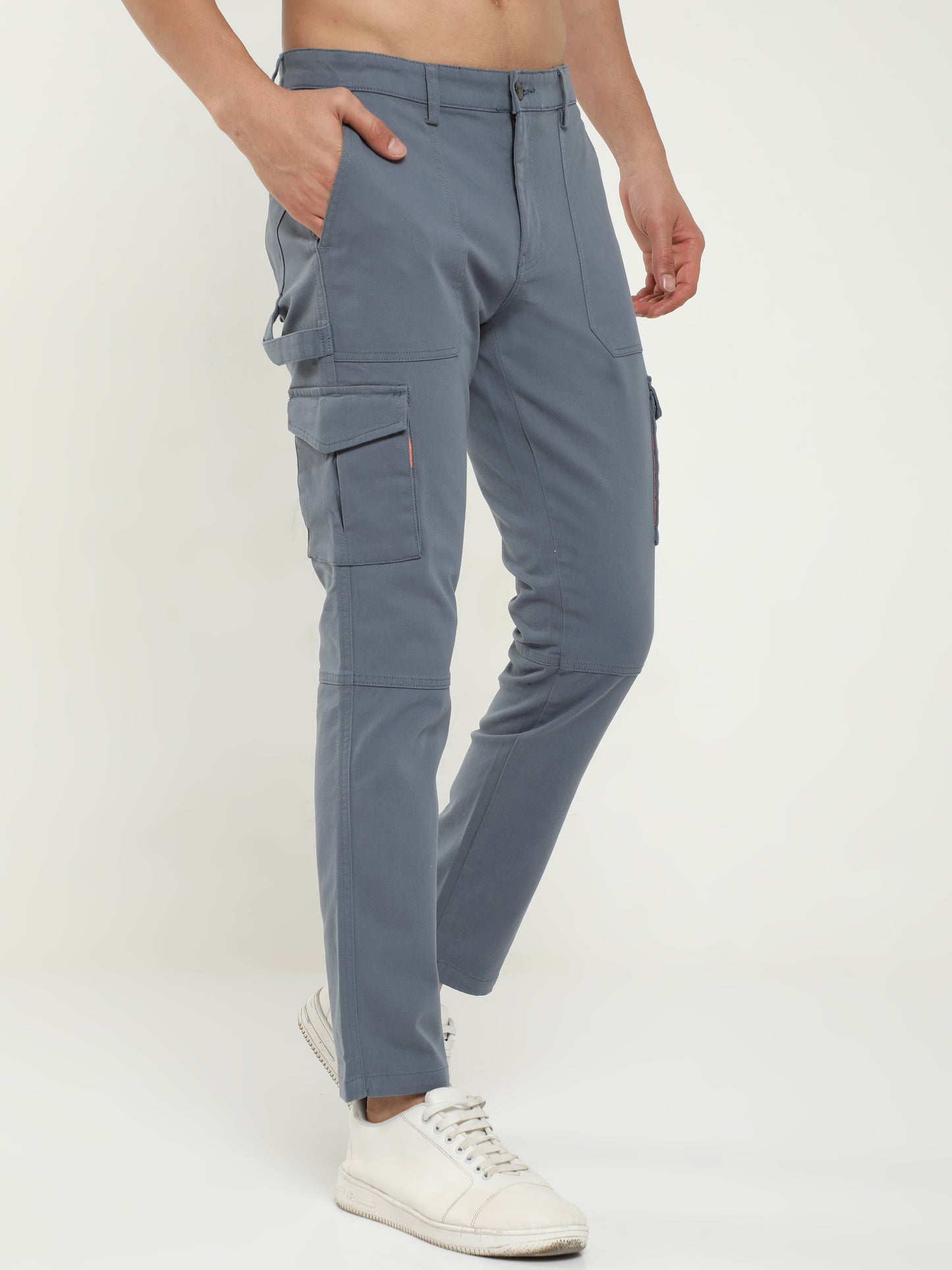 Men Classic Cargo Pant- Smoke