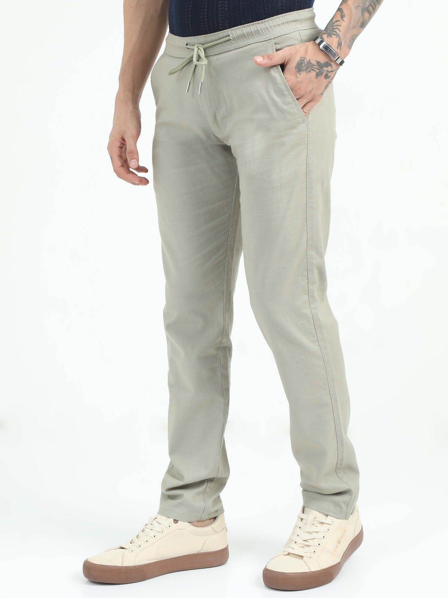 Fern Comfy Linen Trousers For Men