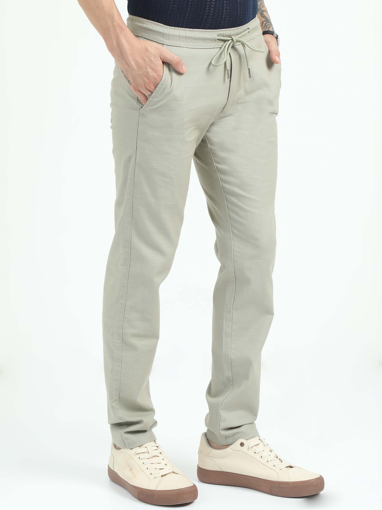 Fern Comfy Linen Trousers For Men