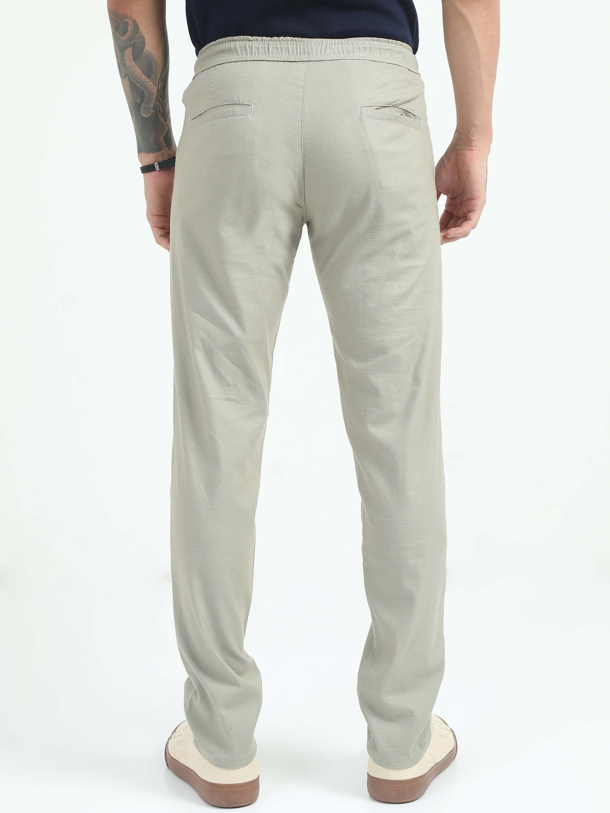 Fern Comfy Linen Trousers For Men