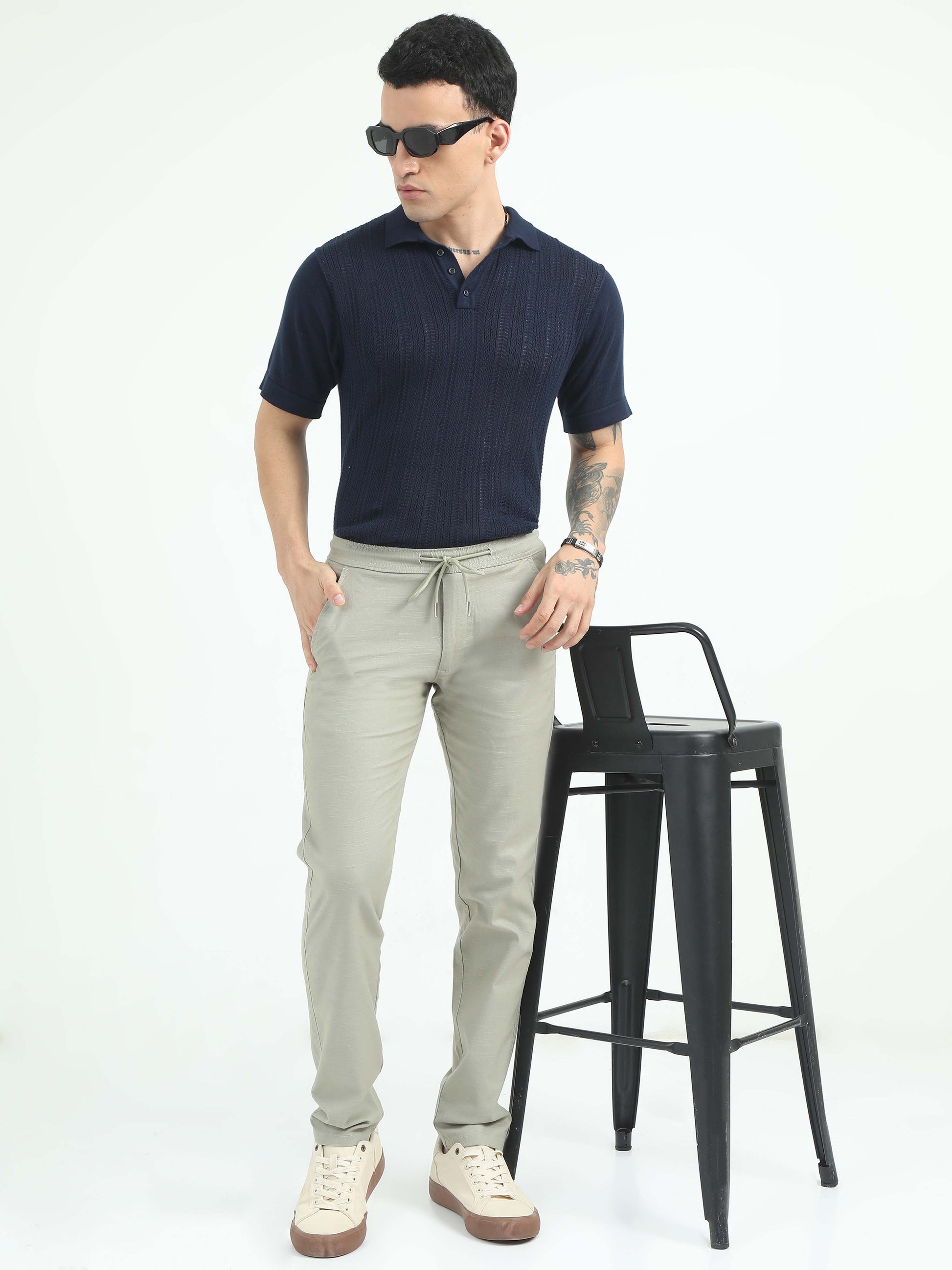 Fern Comfy Linen Trousers For Men