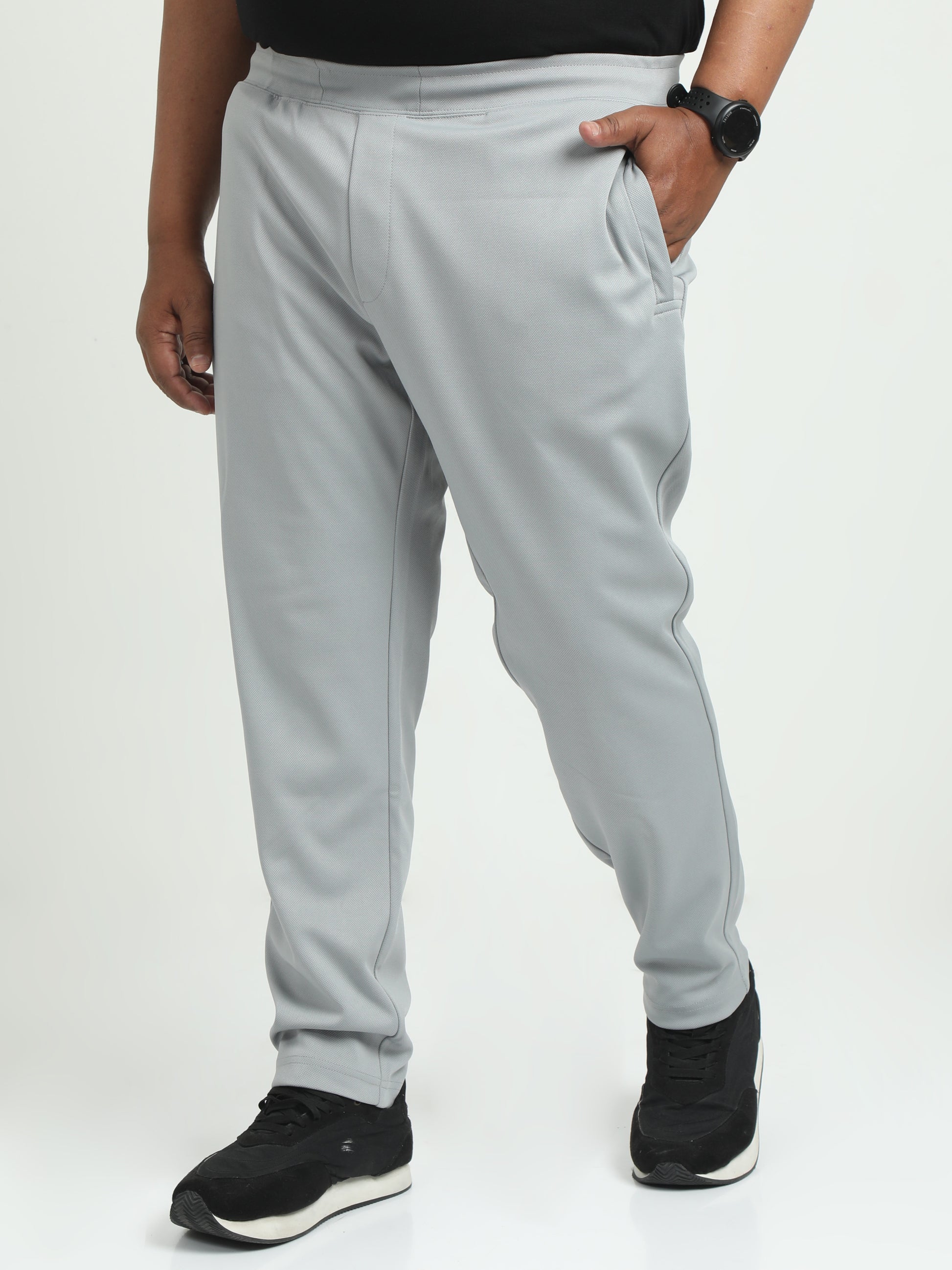 Stone Stretch Plus Size Joggers For Men