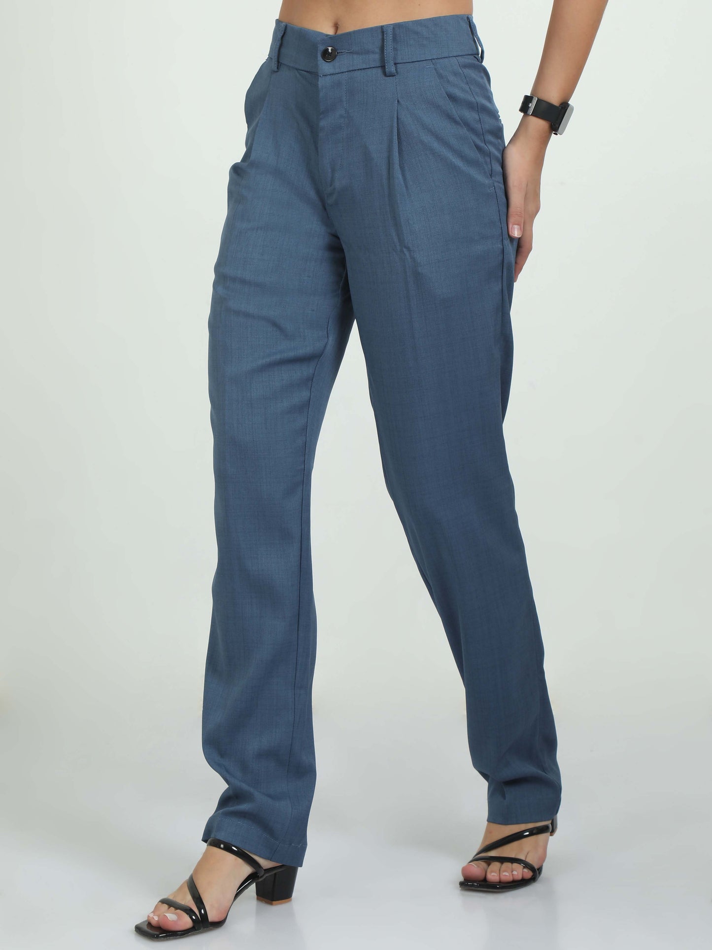 Bon Voyage Women Blue Pleated Pants