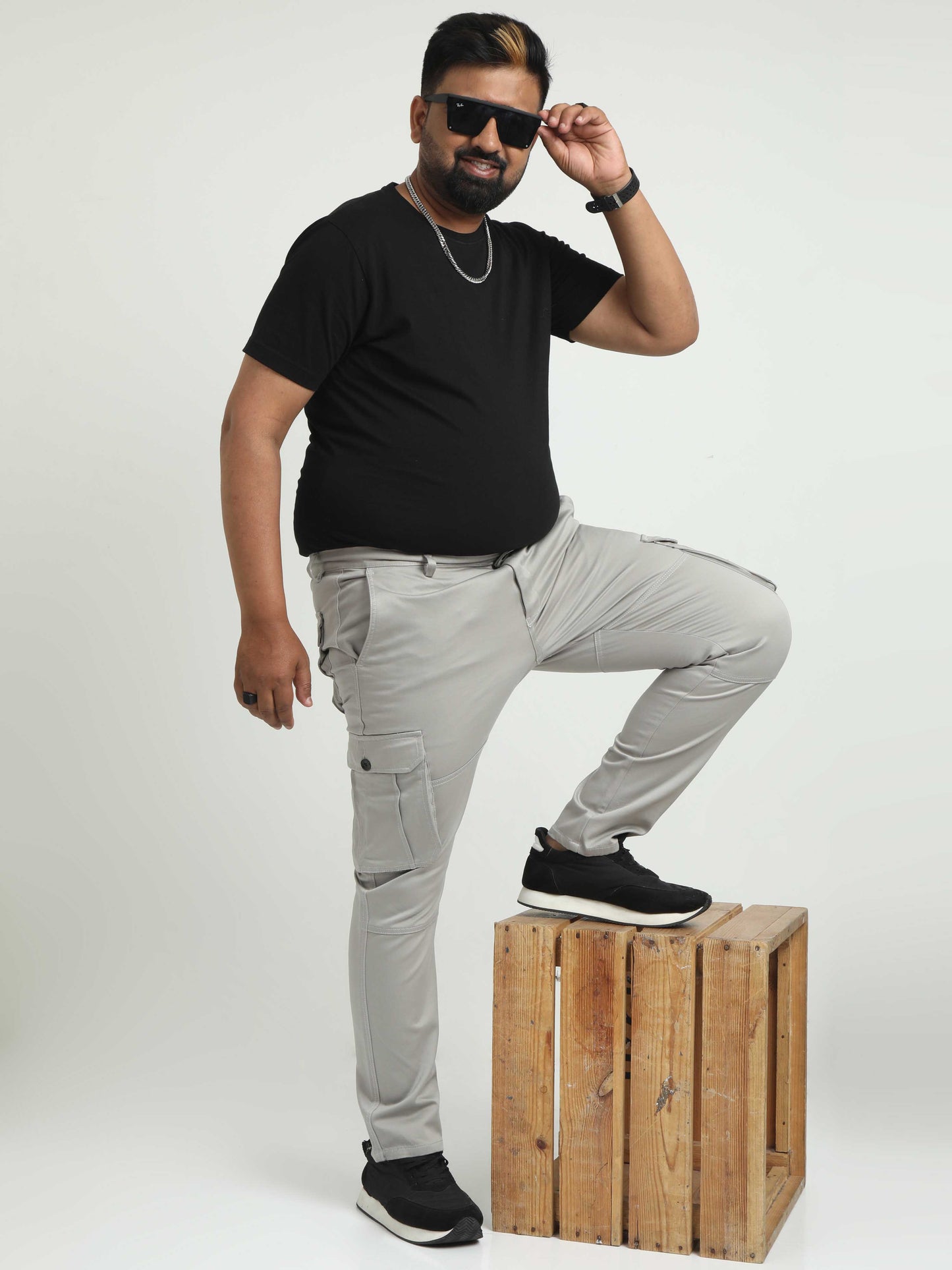 Stone Cargo Pants Plus Size For Men