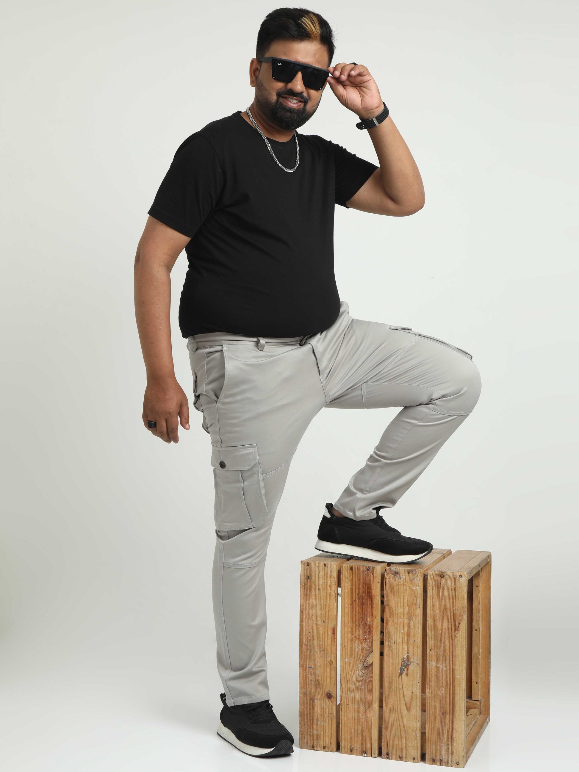 Stone Cargo Pants Plus Size For Men