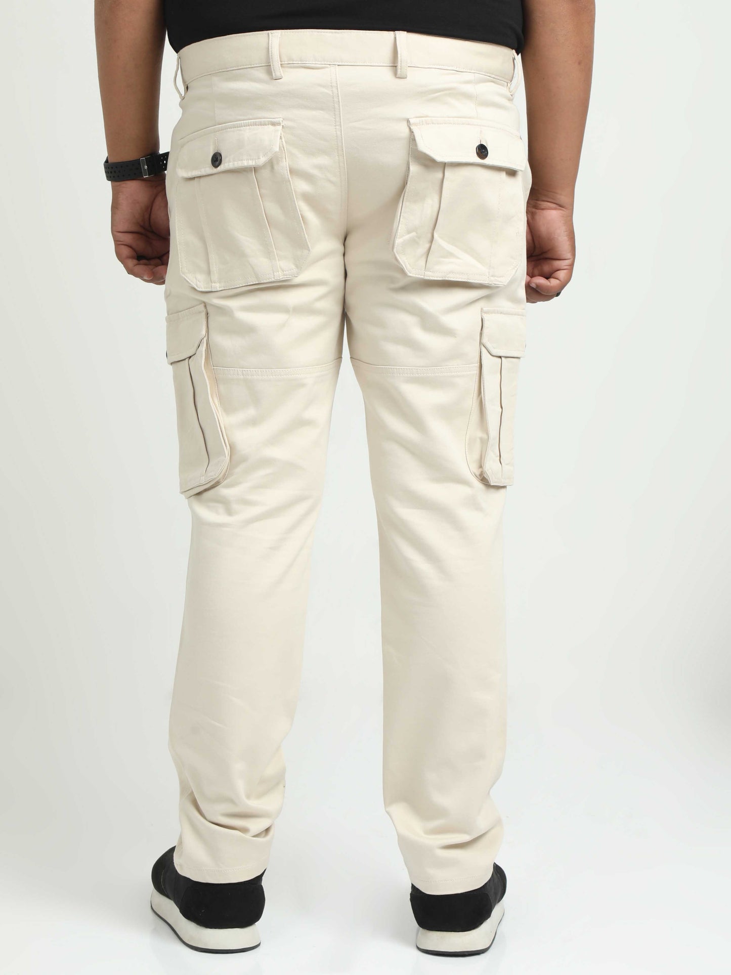 Cream Plus Size Cargo for Men 