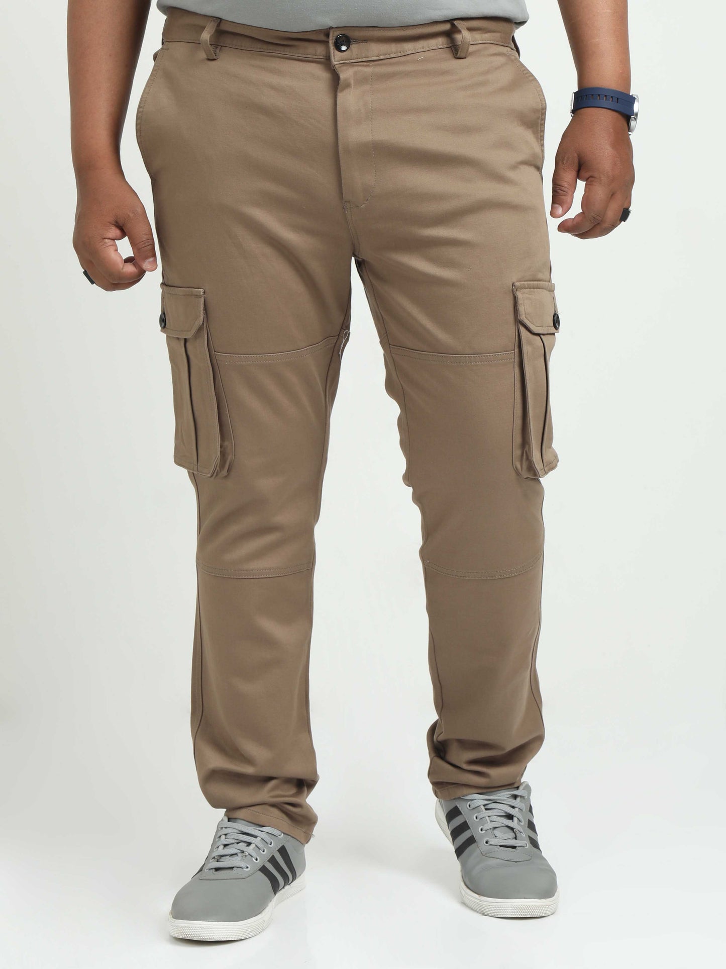 Biscuit Plus Size Cargo Pants For Men