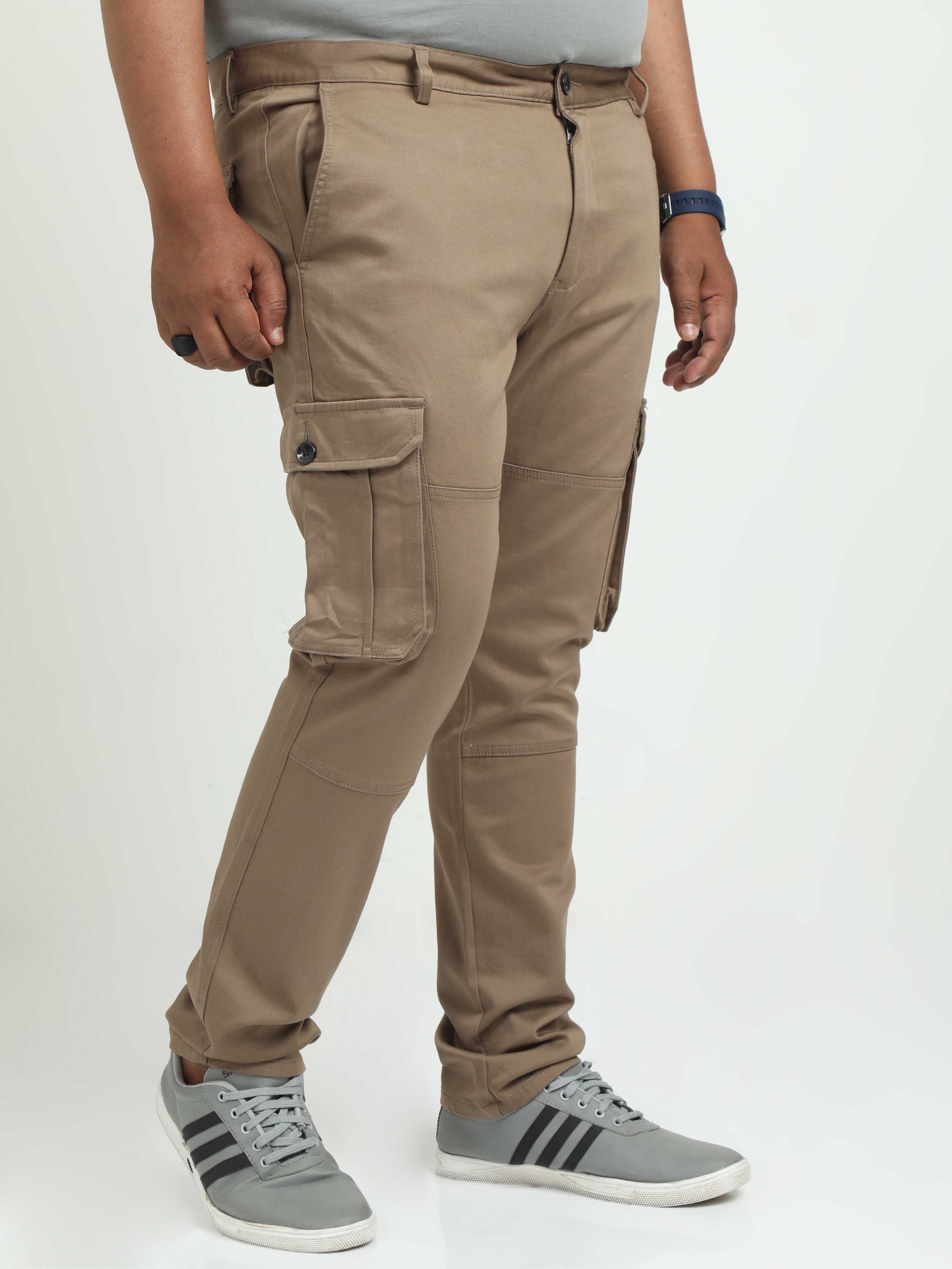 Biscuit Plus Size Cargo Pants For Men