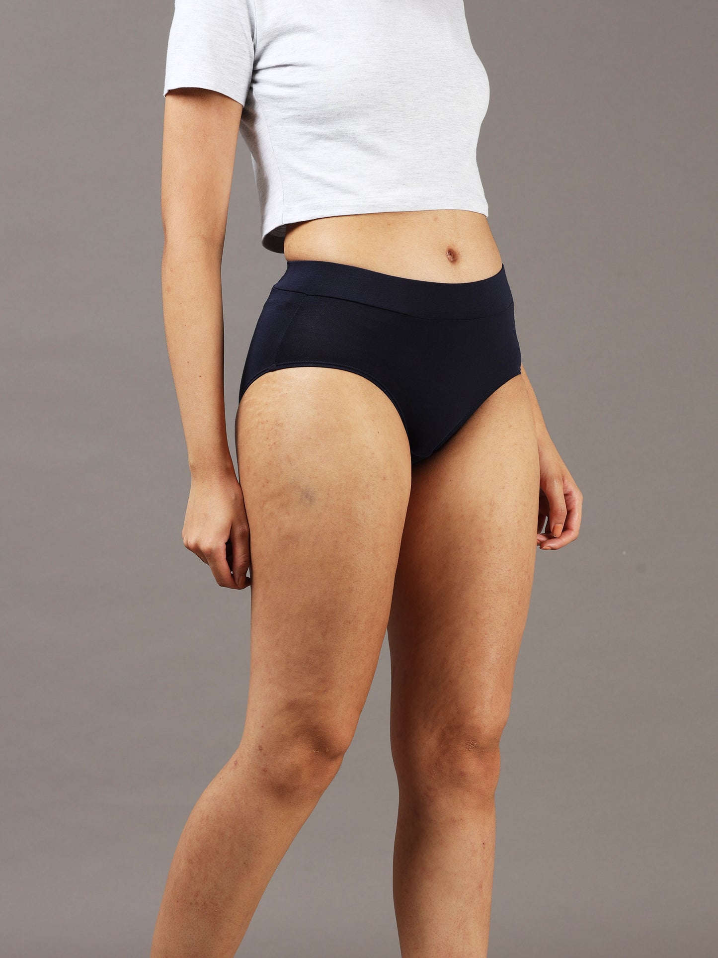 Arctic Black Hipster Underwear for Women