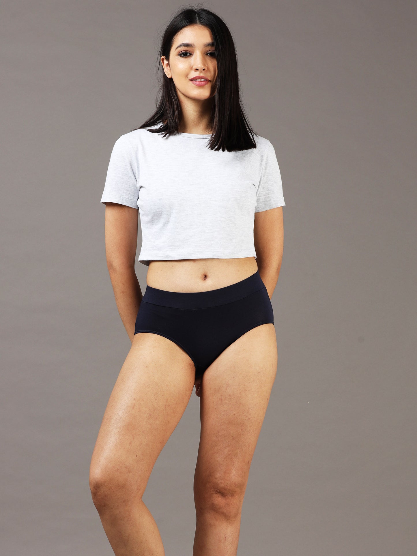 Arctic Black Hipster Underwear for Women