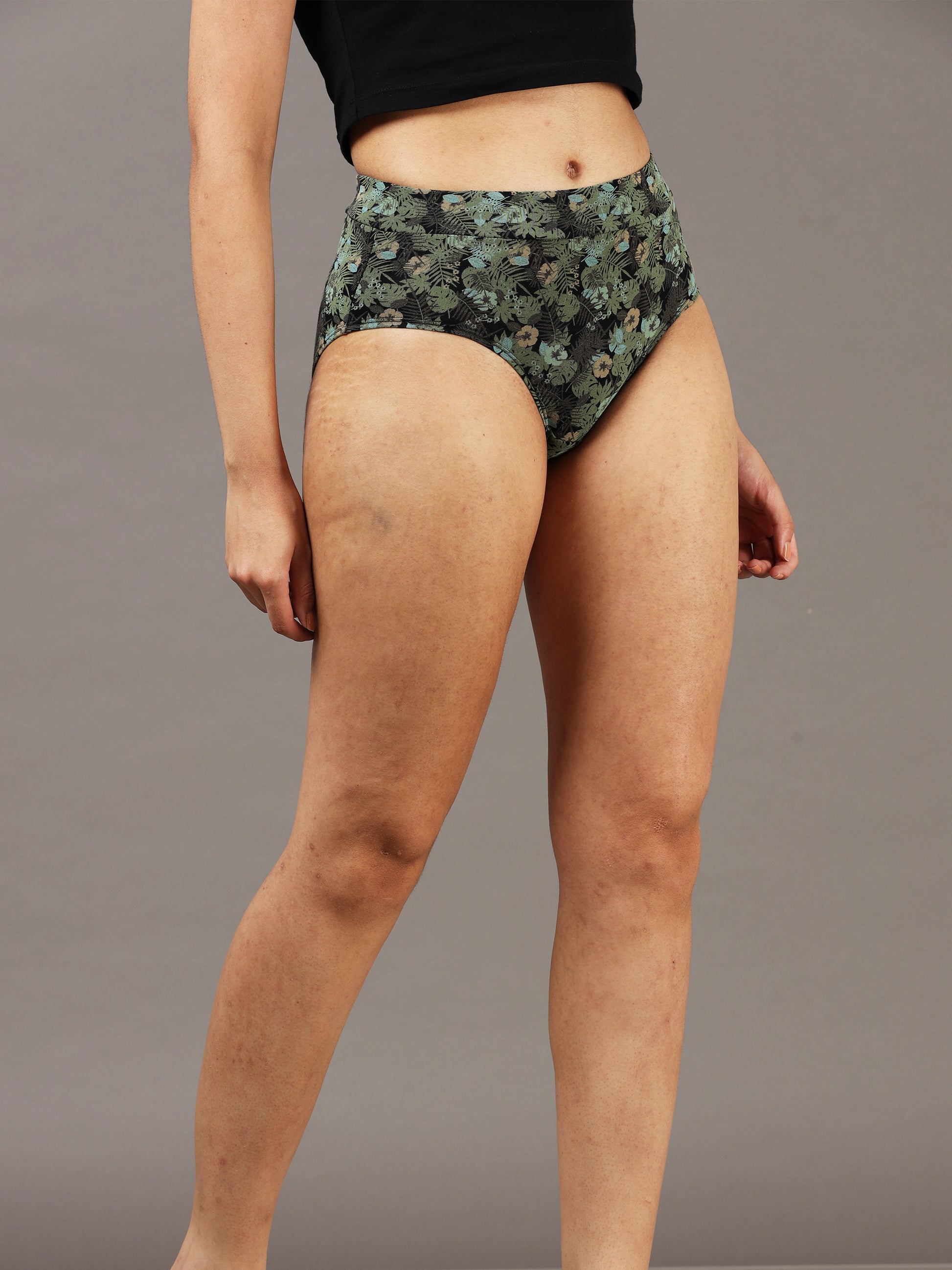 Midnight Bloom Hipster Panties for Women