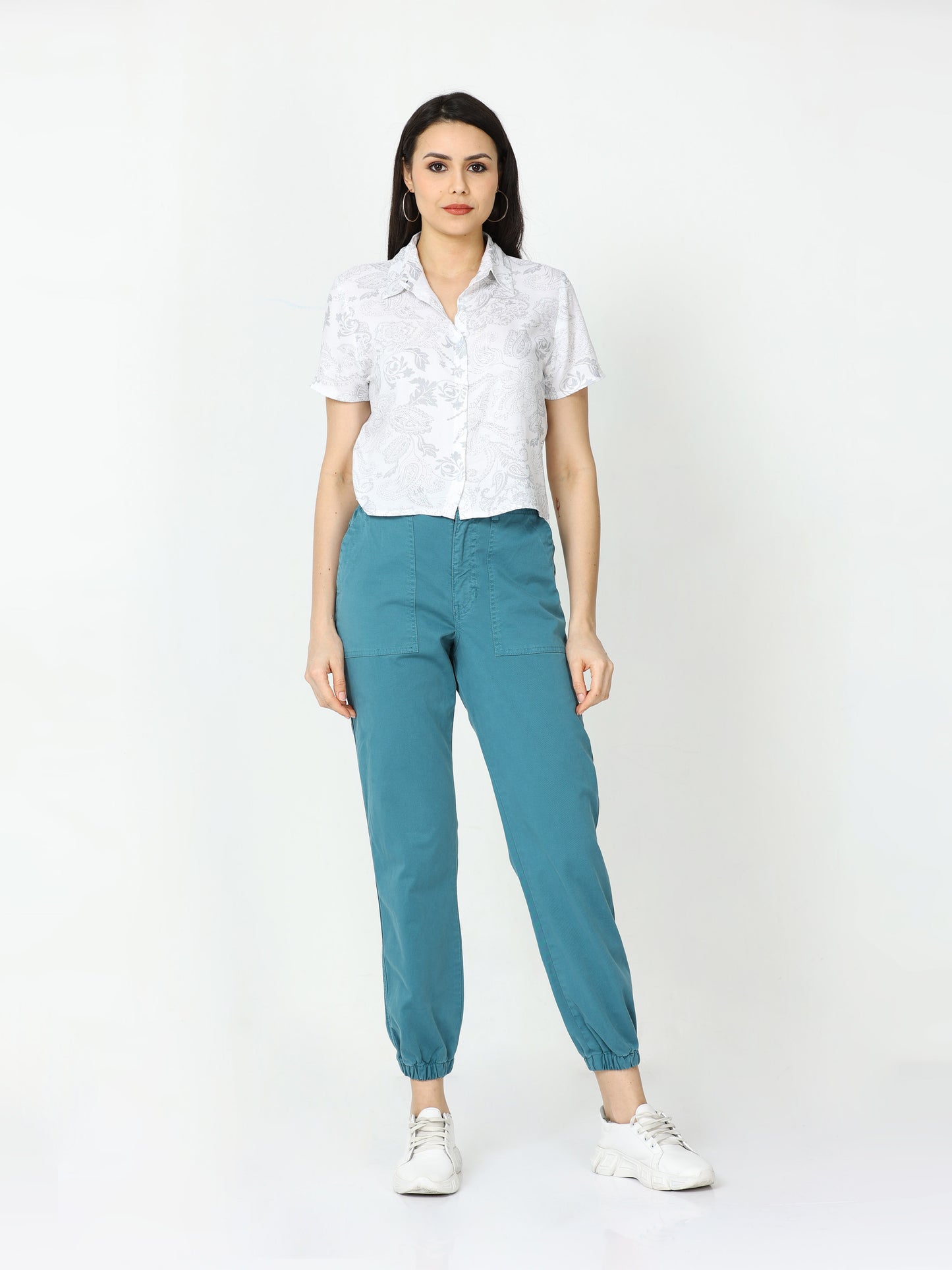 Vintage Mint Jogger Pants For Women