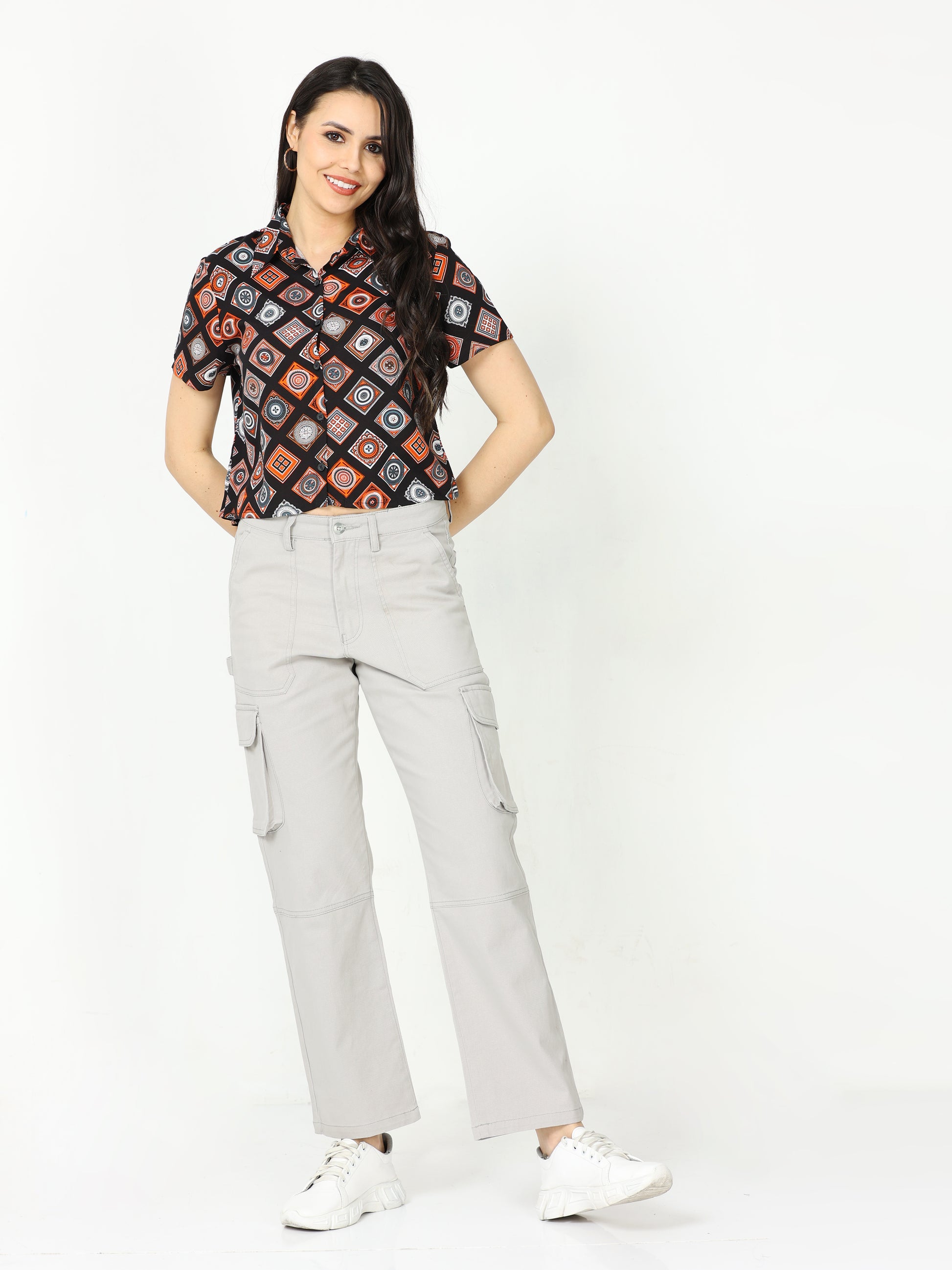 Stone Classic Cargo Pants For Women