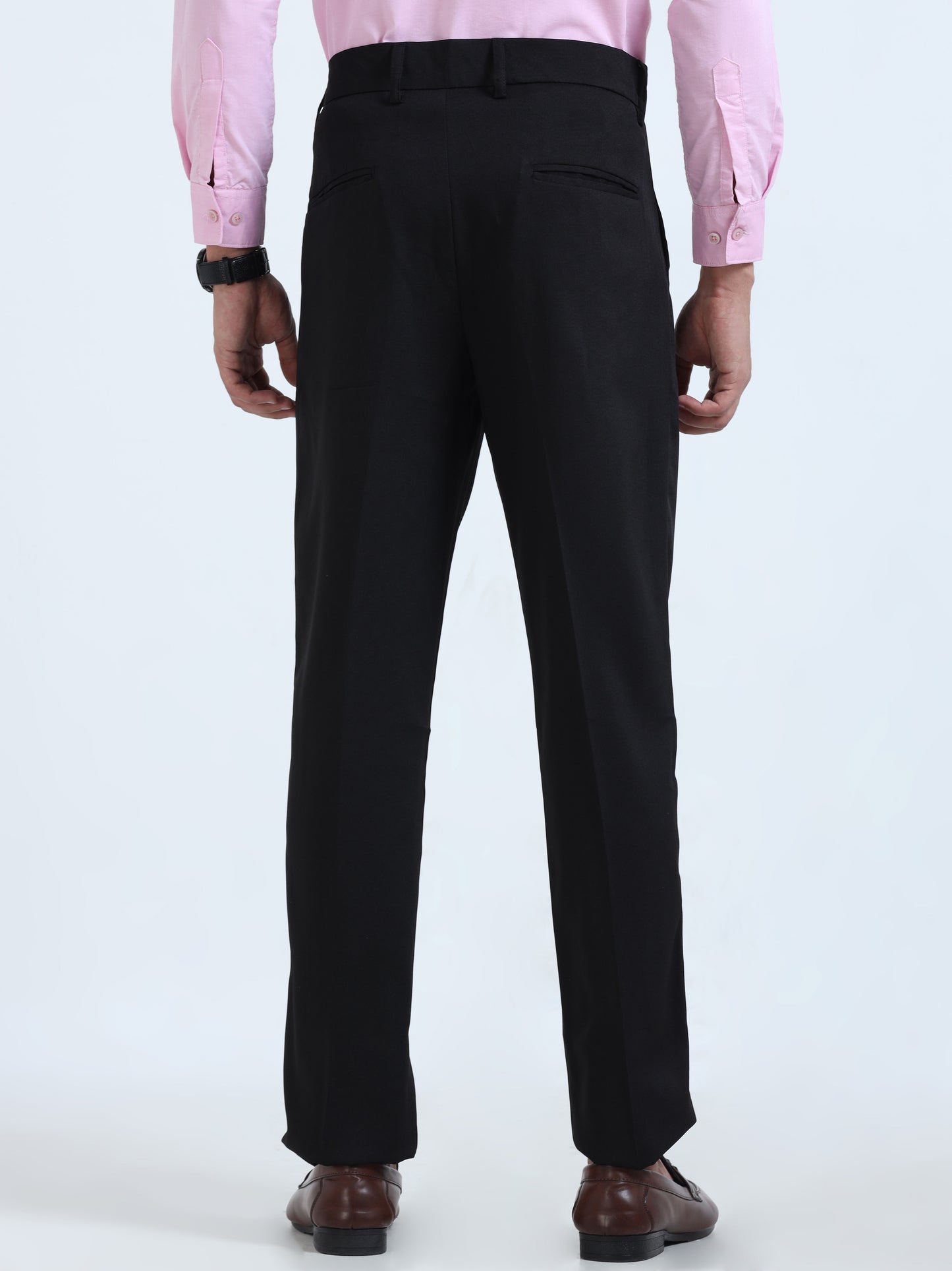 Black Bon Voyage Pleat Pant For Men