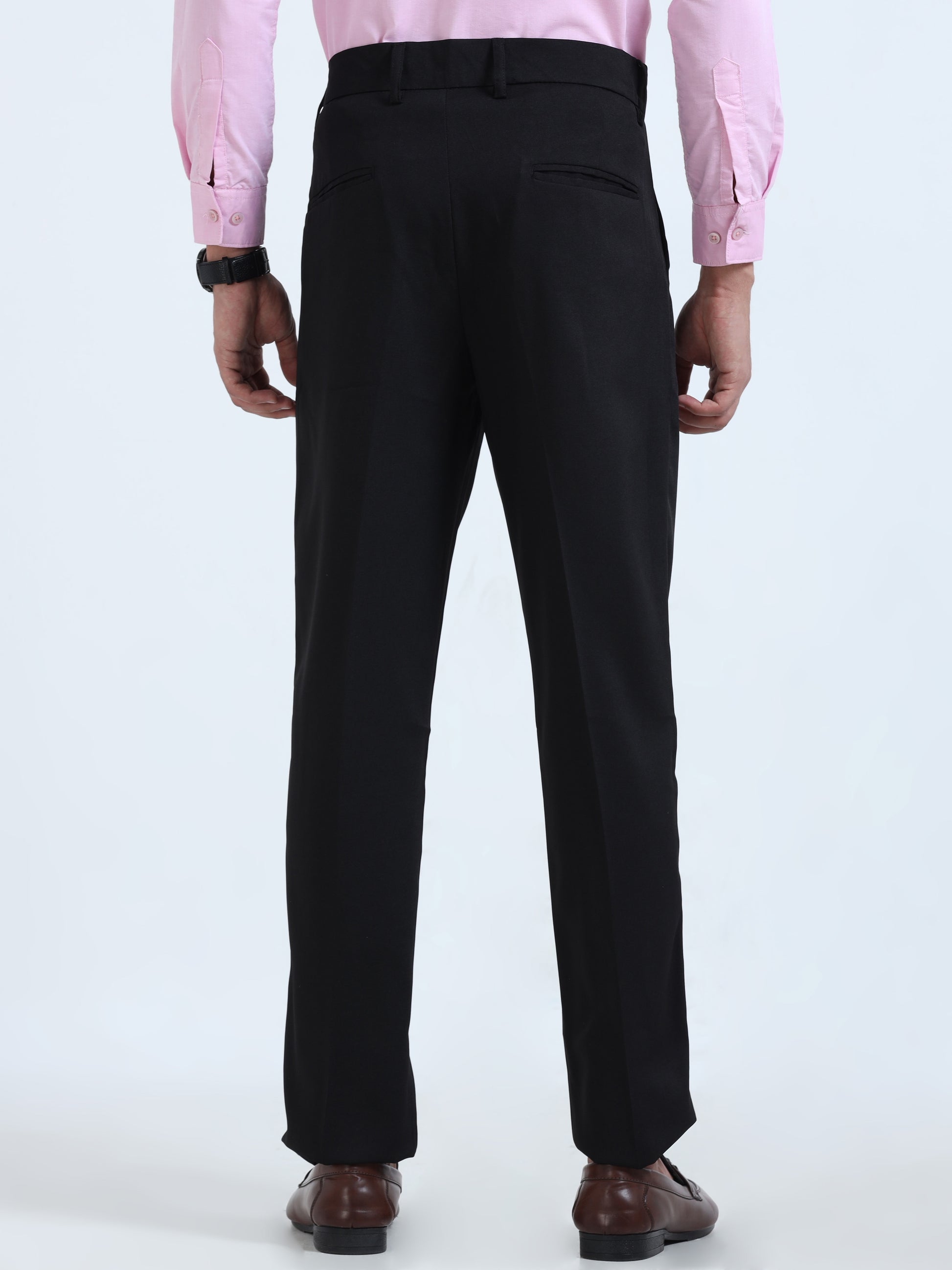 Black Bon Voyage Pleat Pant For Men