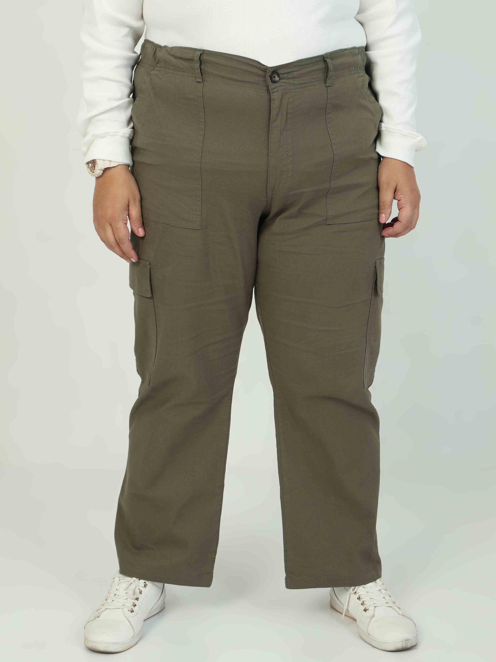 Fern Plus Size Cargo Pants For Women