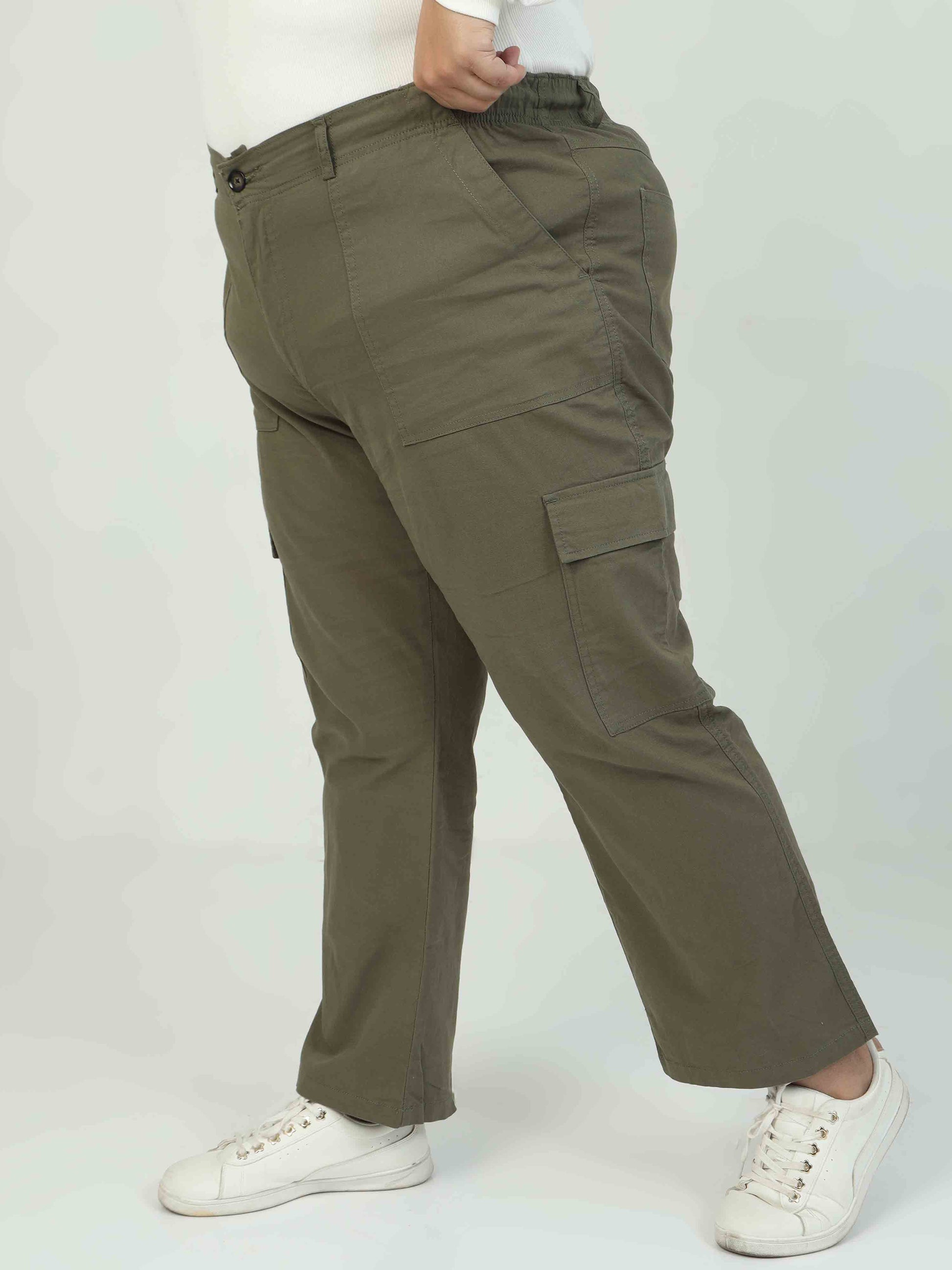 Fern Plus Size Cargo Pants For Women