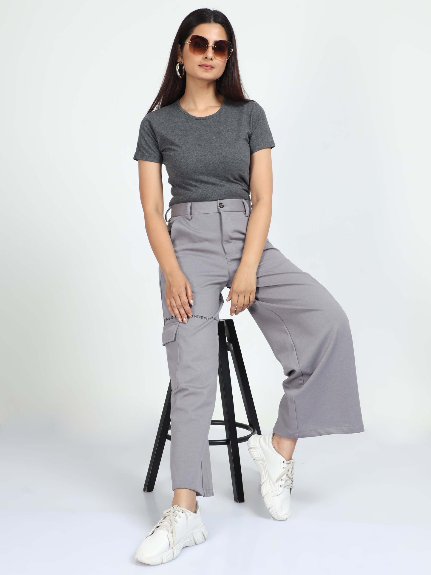 Ash Flared Trousers For Women