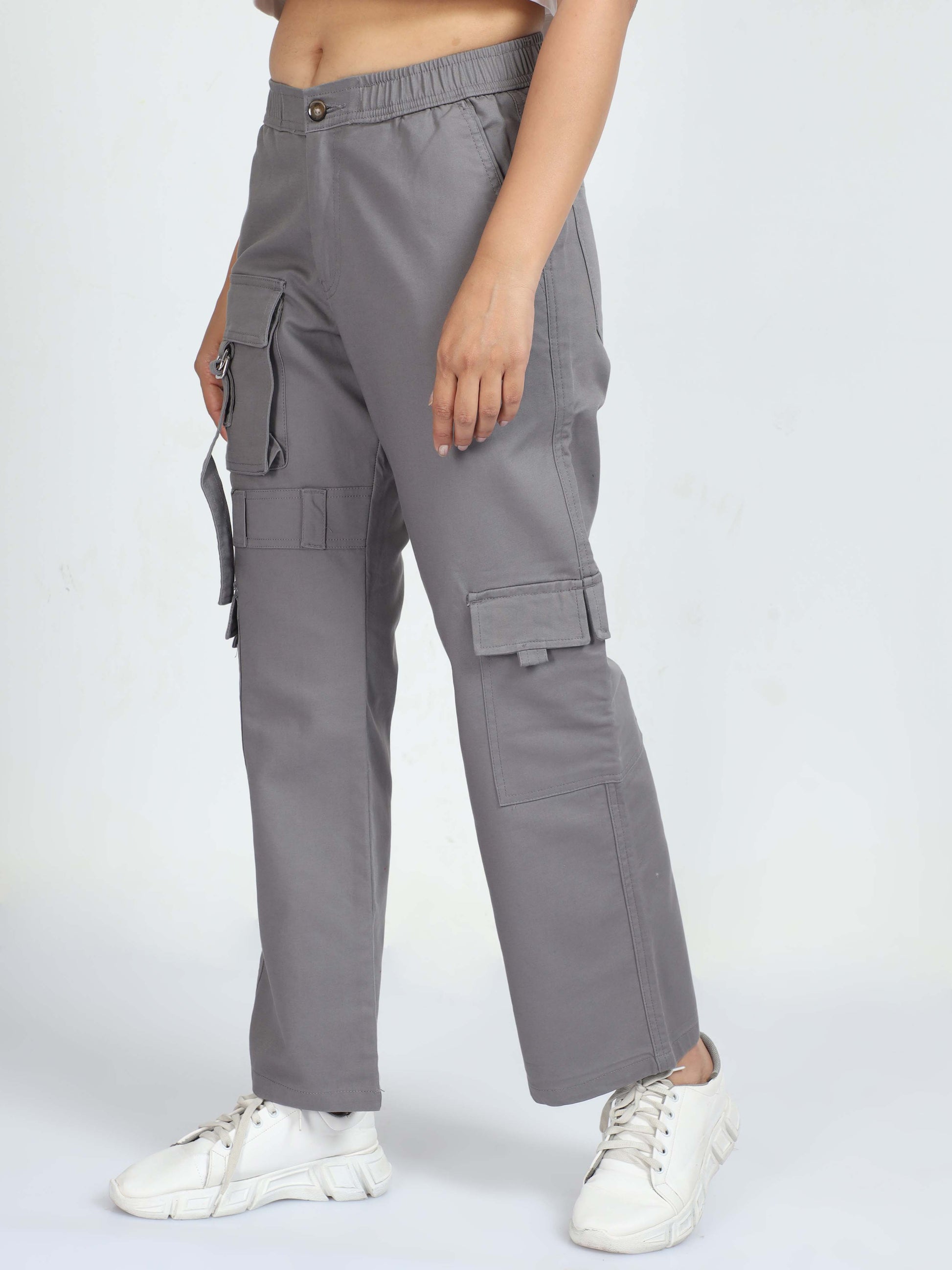 Buy Women's Grey Power Stretch Trouser Online in India