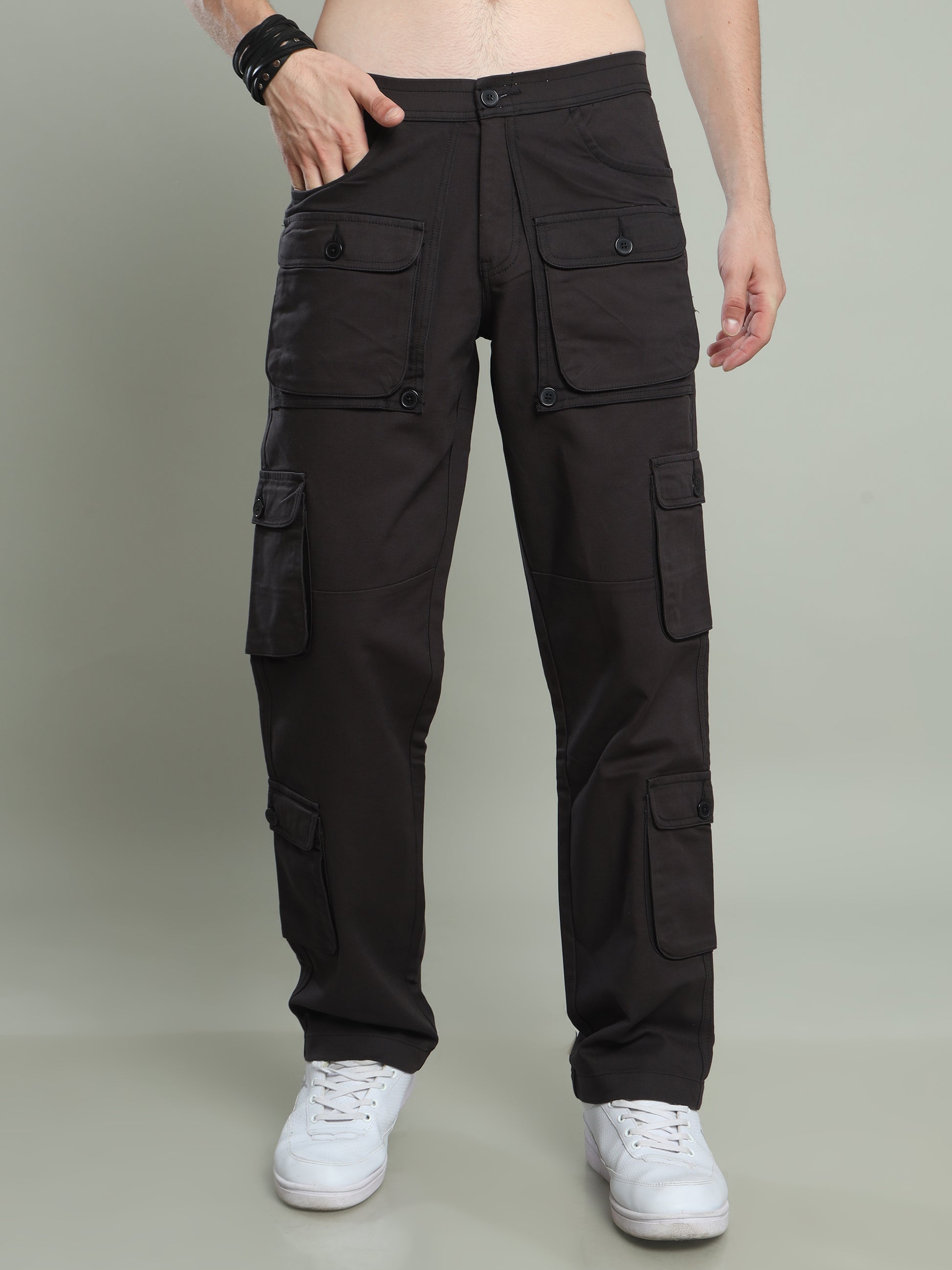multi pocket baggy trousers flared cargo pants is popular. Shop on