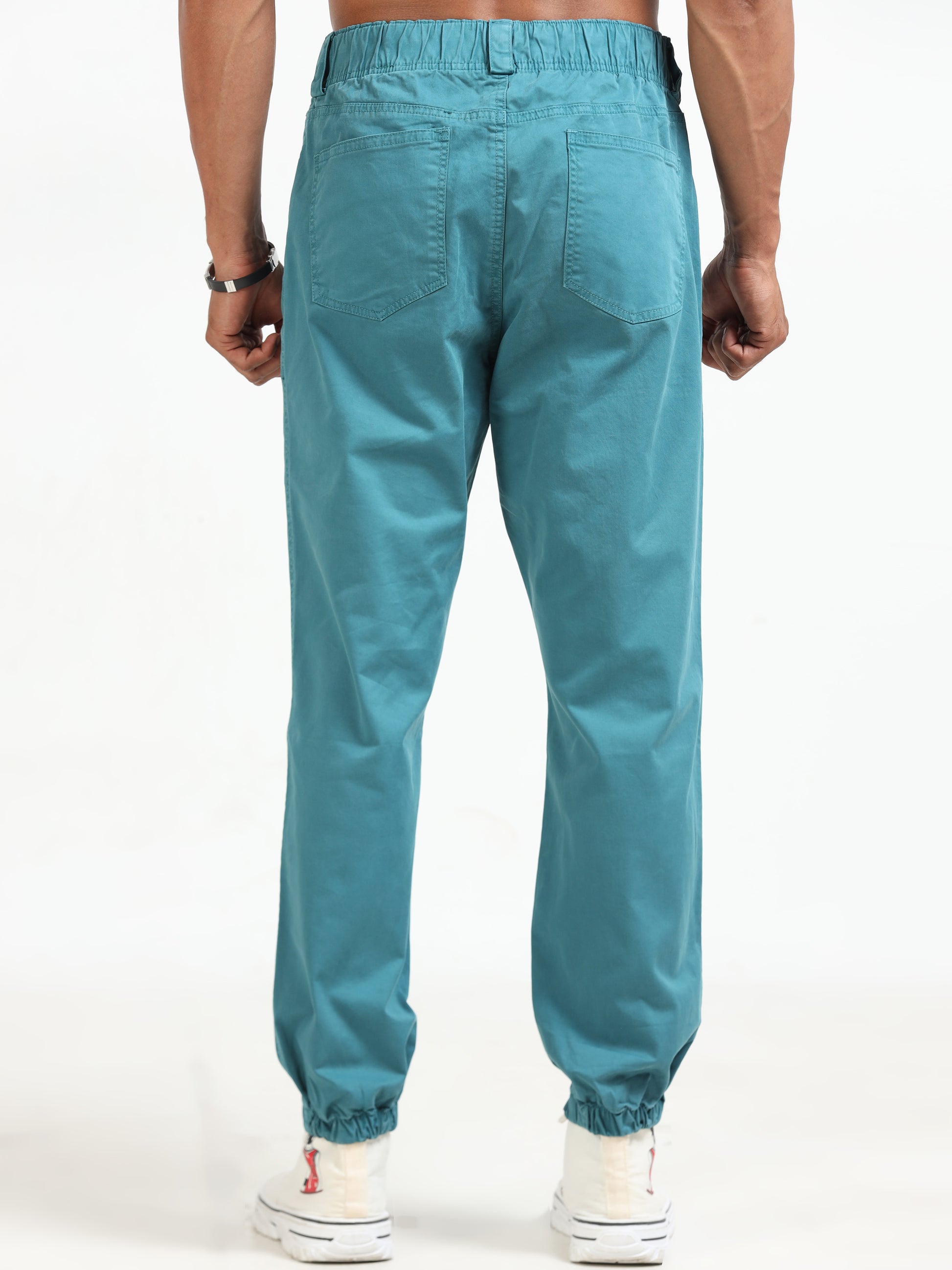 Vintage Blue Jogger Pants Mens