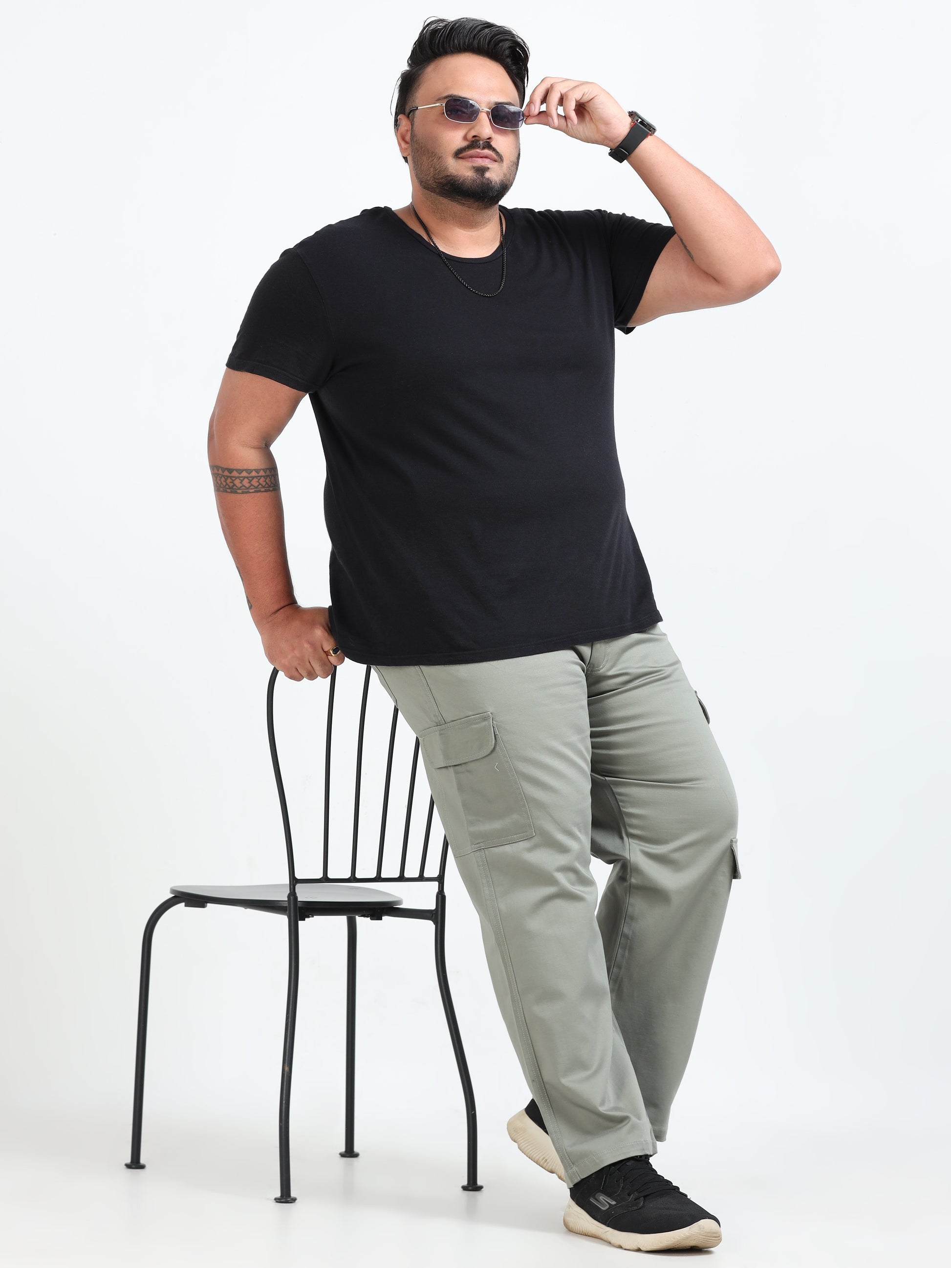 Classic Boohoo Curve Plus Size Cargo for Men