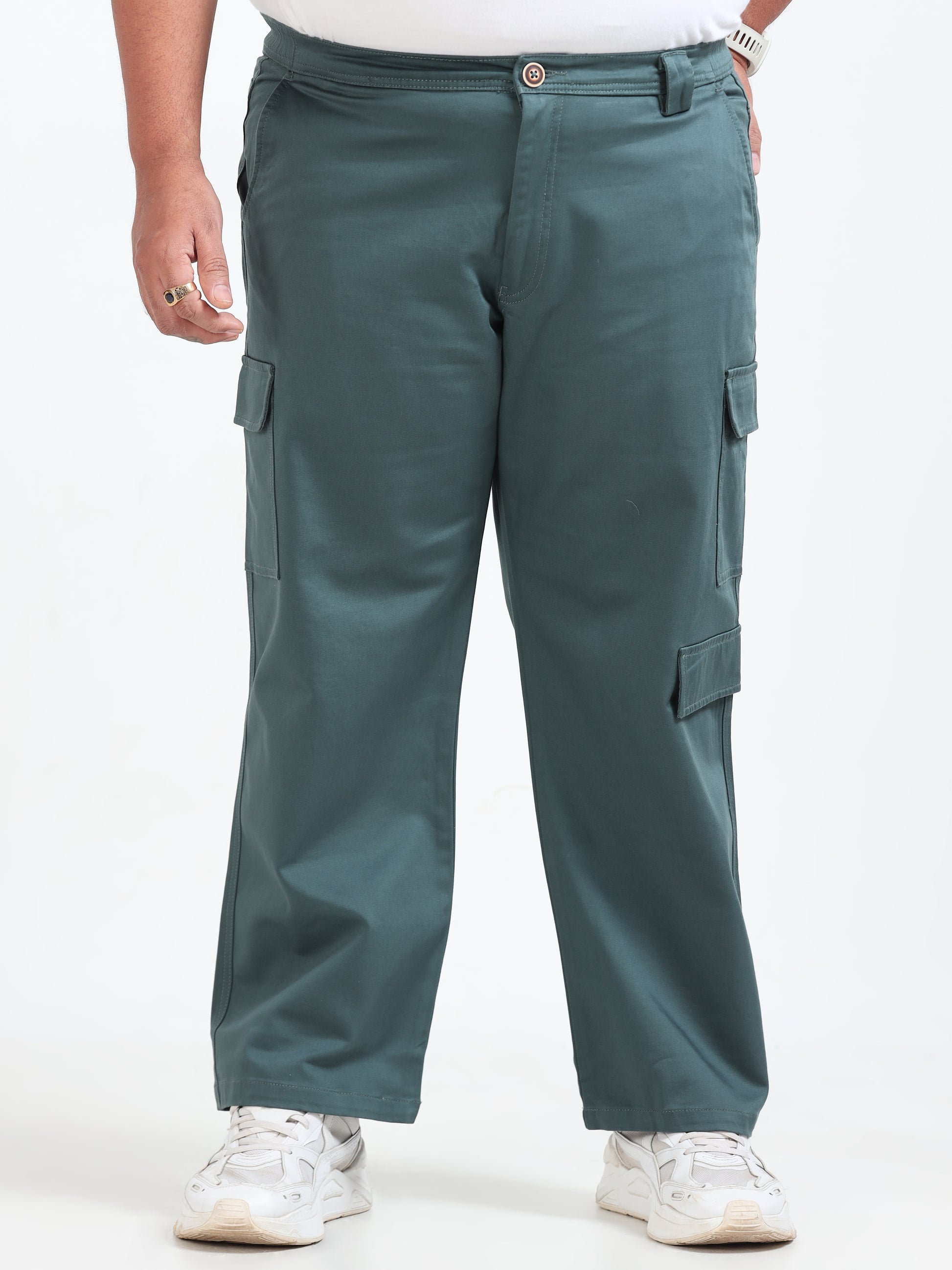 Classic Boohoo Curve Plus Size Cargo Pants Mens