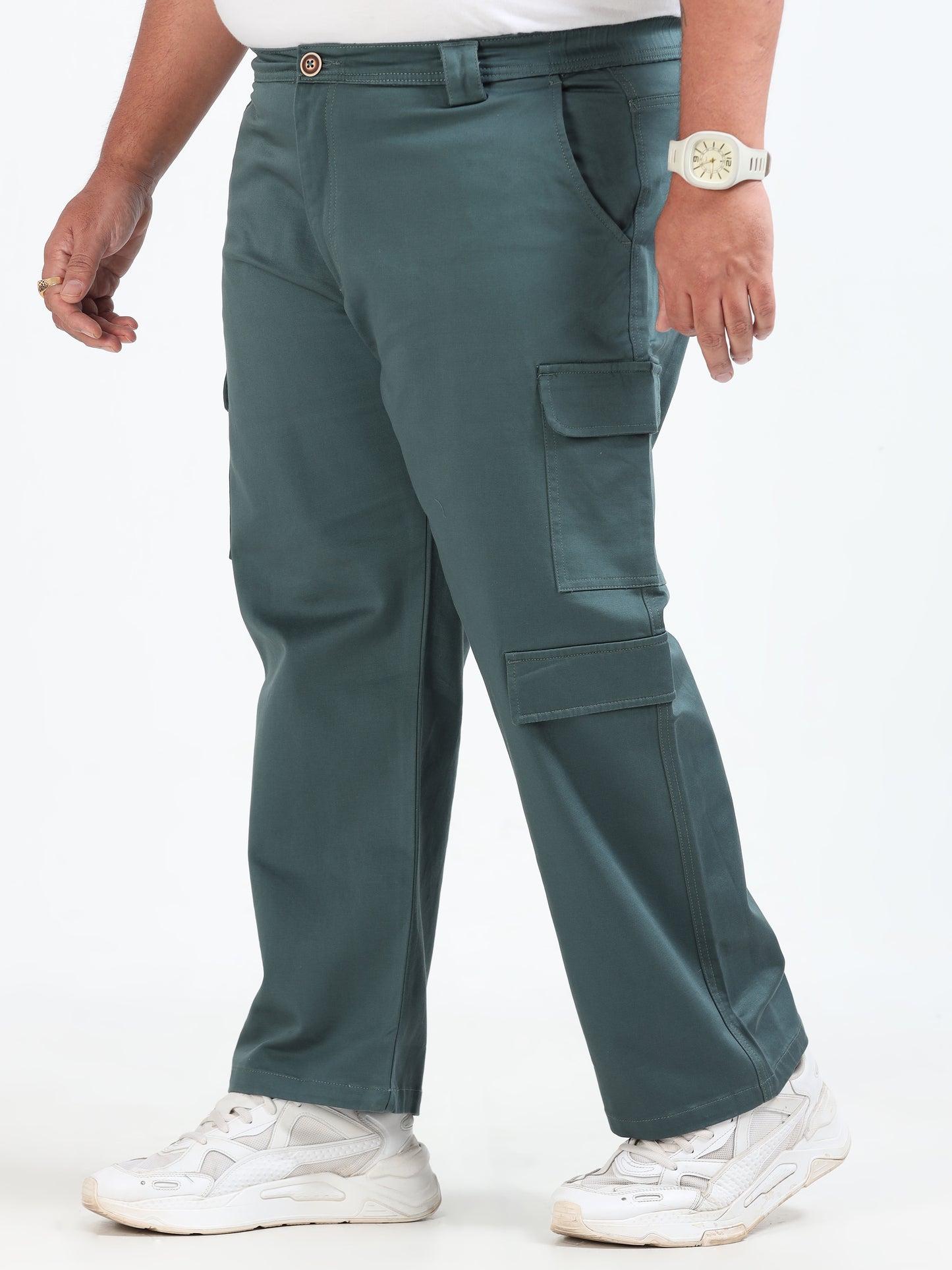 Classic Boohoo Curve Plus Size Cargo Pants Mens