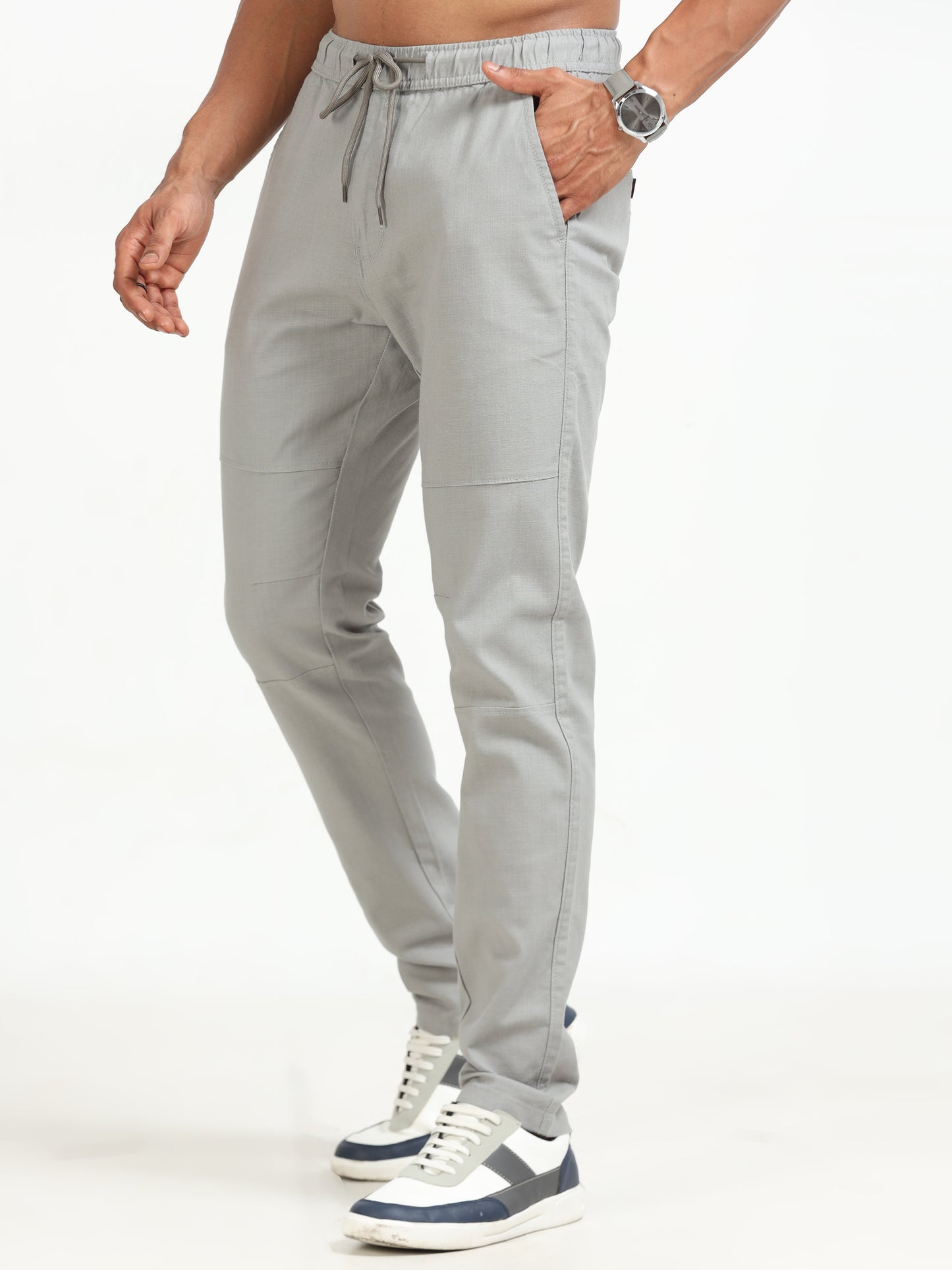 Traveller Stone Linen Pants for Men