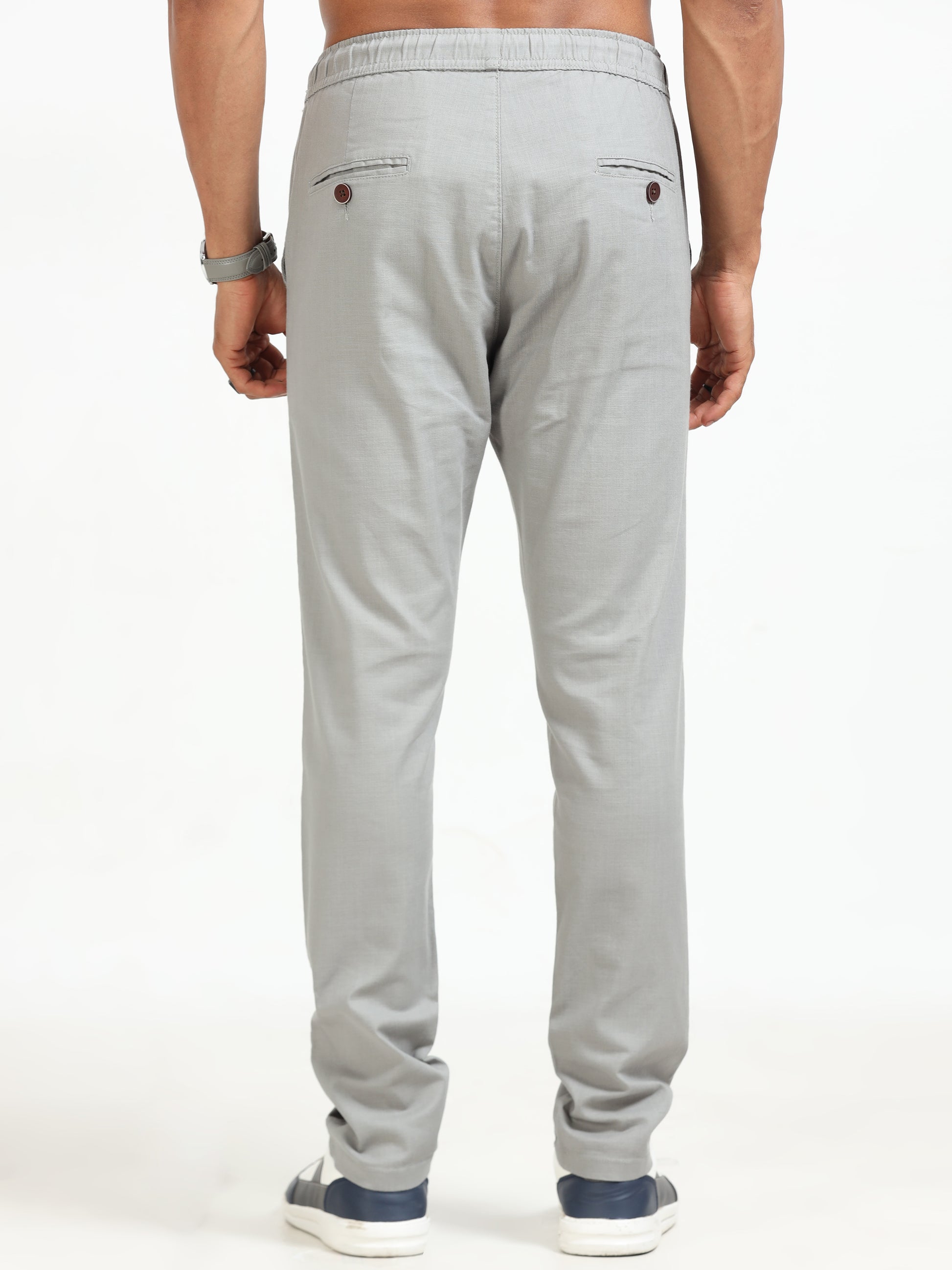 Traveller Stone Linen Pants for Men