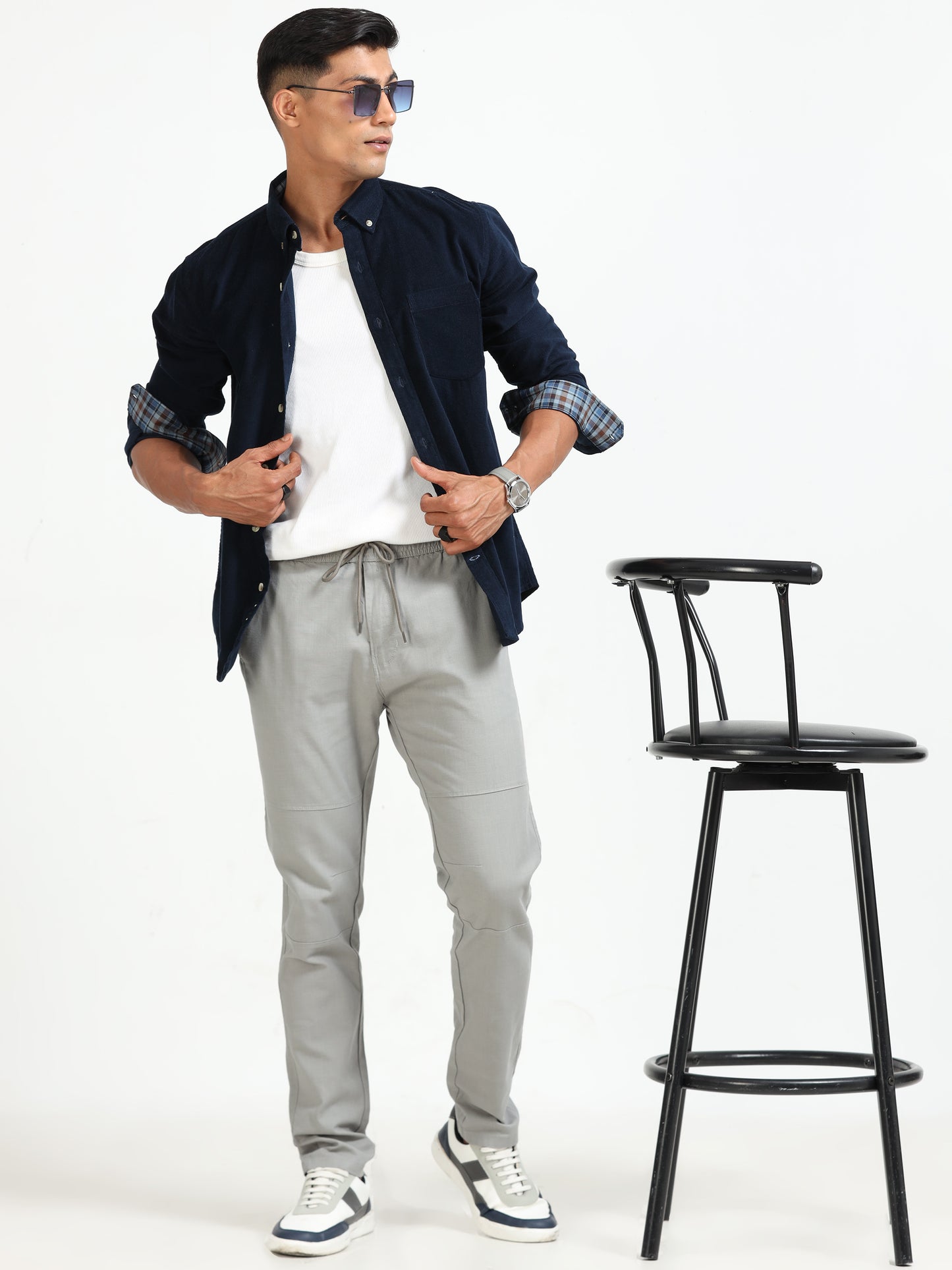 Traveller Stone Linen Pants for Men