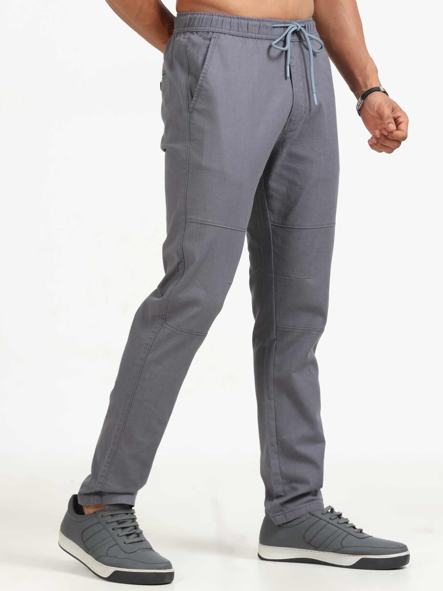 Travelers Grey Linen Pants for Men